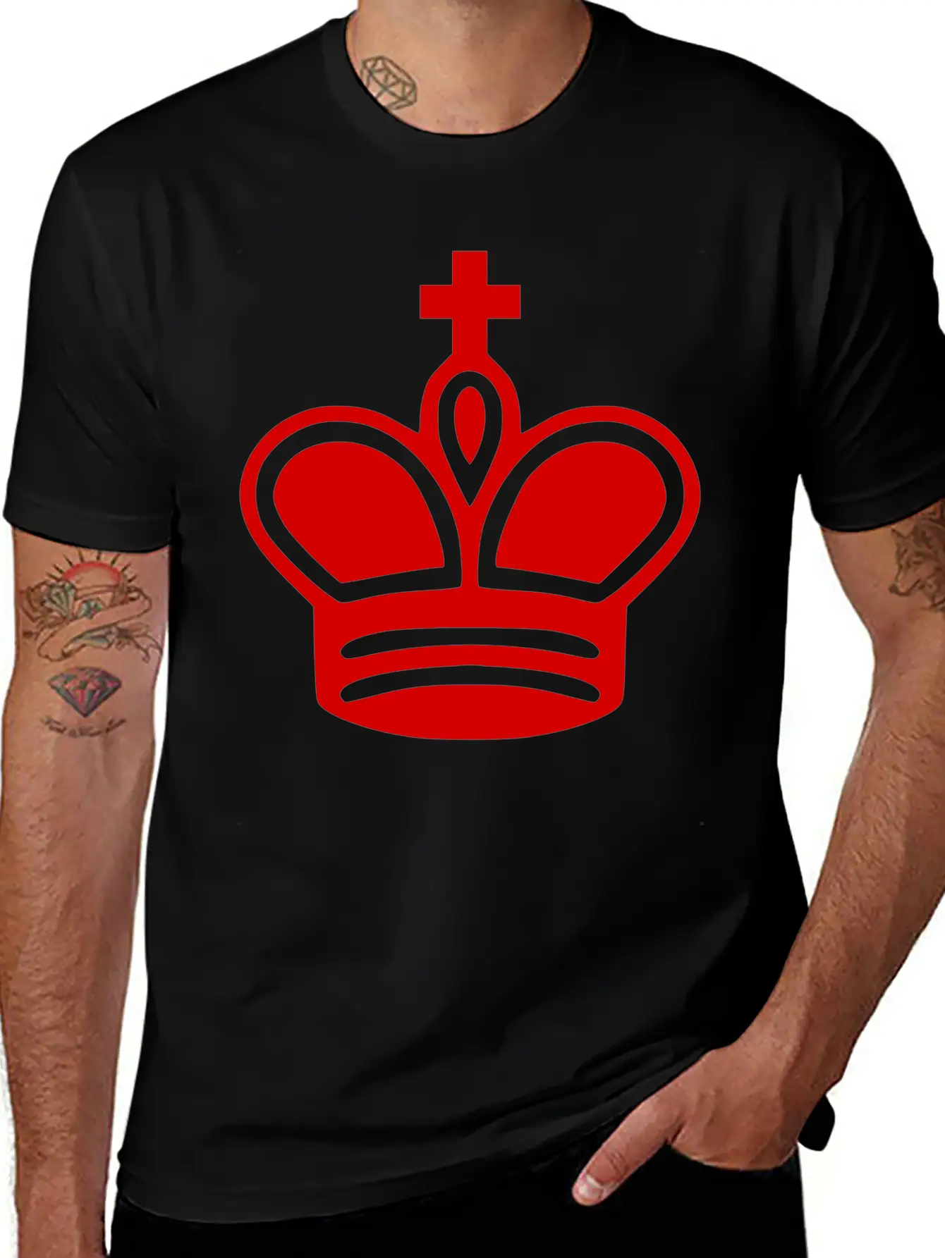 Krone Crown Koenig King Castle Schloss Tower Burg1 Unisex Casual T-Shirt – Clean Design For Daily Comfort