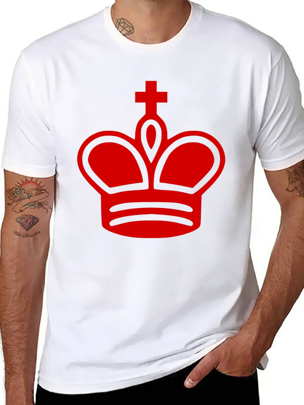 Krone Crown Koenig King Castle Schloss Tower Burg1 Unisex Casual T-Shirt – Clean Design For Daily Comfort