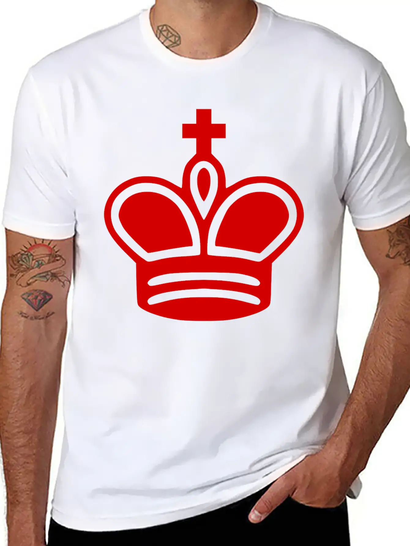 Krone Crown Koenig King Castle Schloss Tower Burg1 Unisex Casual T-Shirt – Clean Design For Daily Comfort