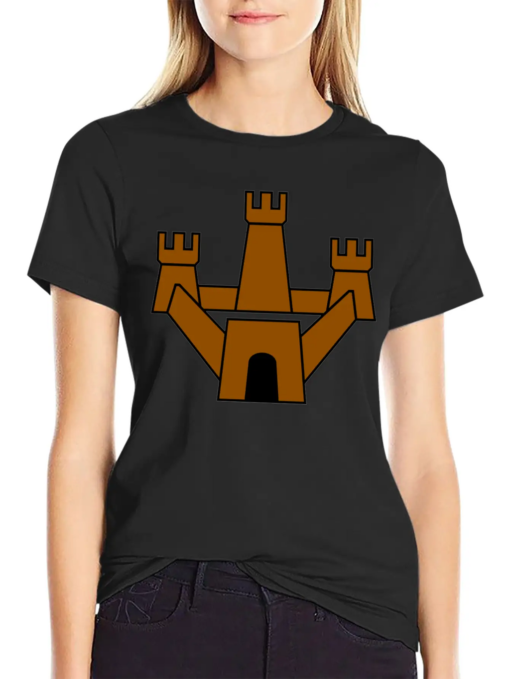 Krone Crown Koenig King Castle Schloss Tower Burg8 Breathable Soft Cotton T-Shirt – Timeless Casual Look