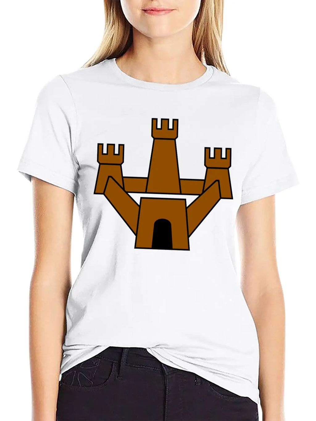 Krone Crown Koenig King Castle Schloss Tower Burg8 Breathable Soft Cotton T-Shirt – Timeless Casual Look