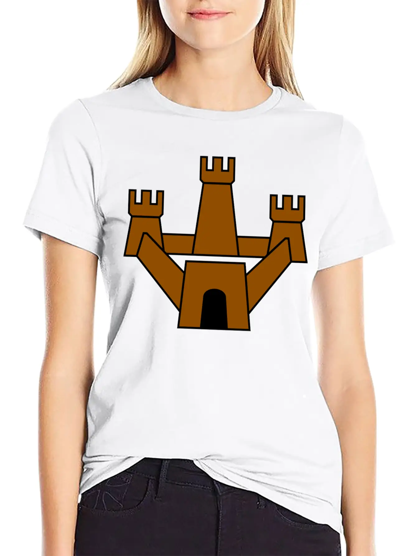 Krone Crown Koenig King Castle Schloss Tower Burg8 Breathable Soft Cotton T-Shirt – Timeless Casual Look