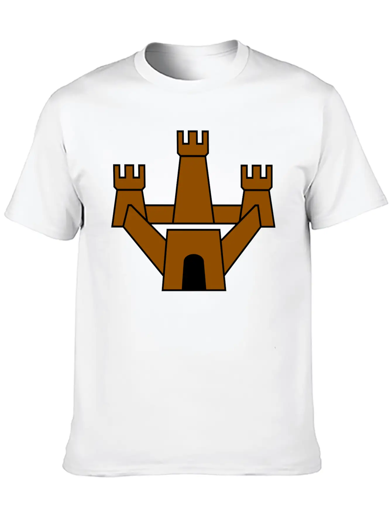 Krone Crown Koenig King Castle Schloss Tower Burg8 Breathable Soft Cotton T-Shirt – Timeless Casual Look