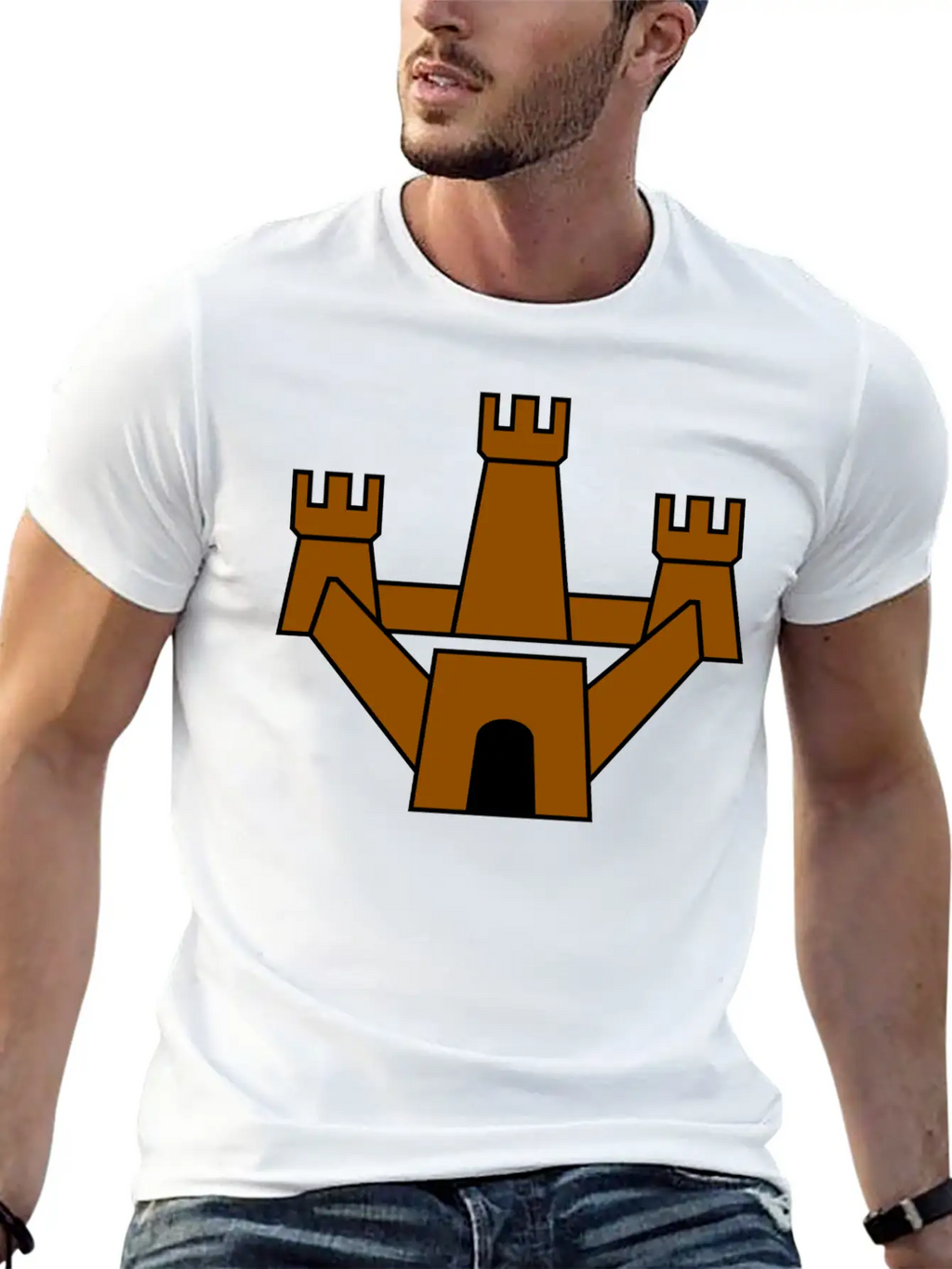 Krone Crown Koenig King Castle Schloss Tower Burg8 Breathable Soft Cotton T-Shirt – Timeless Casual Look