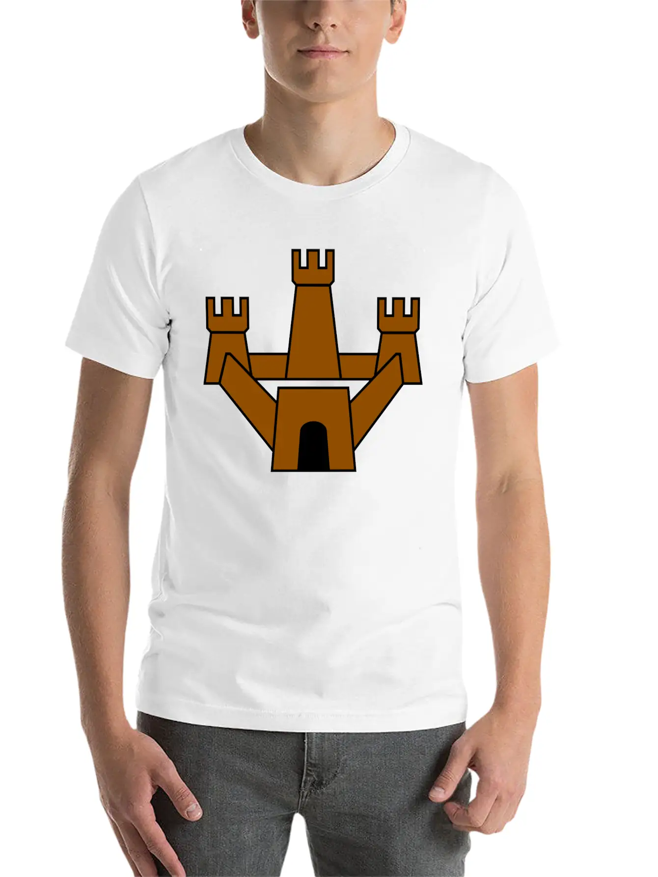 Krone Crown Koenig King Castle Schloss Tower Burg8 Breathable Soft Cotton T-Shirt – Timeless Casual Look