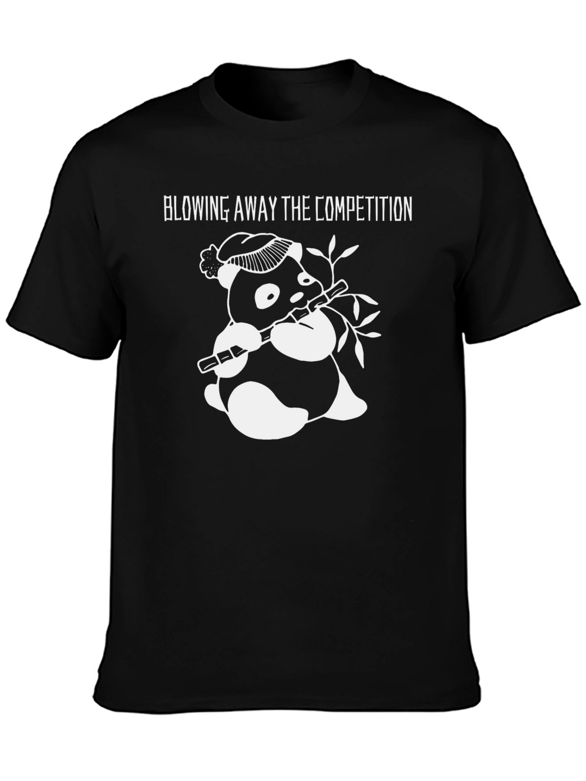 Panda Flute T-Shirt - Blowing Away the Competition Graphic Tee