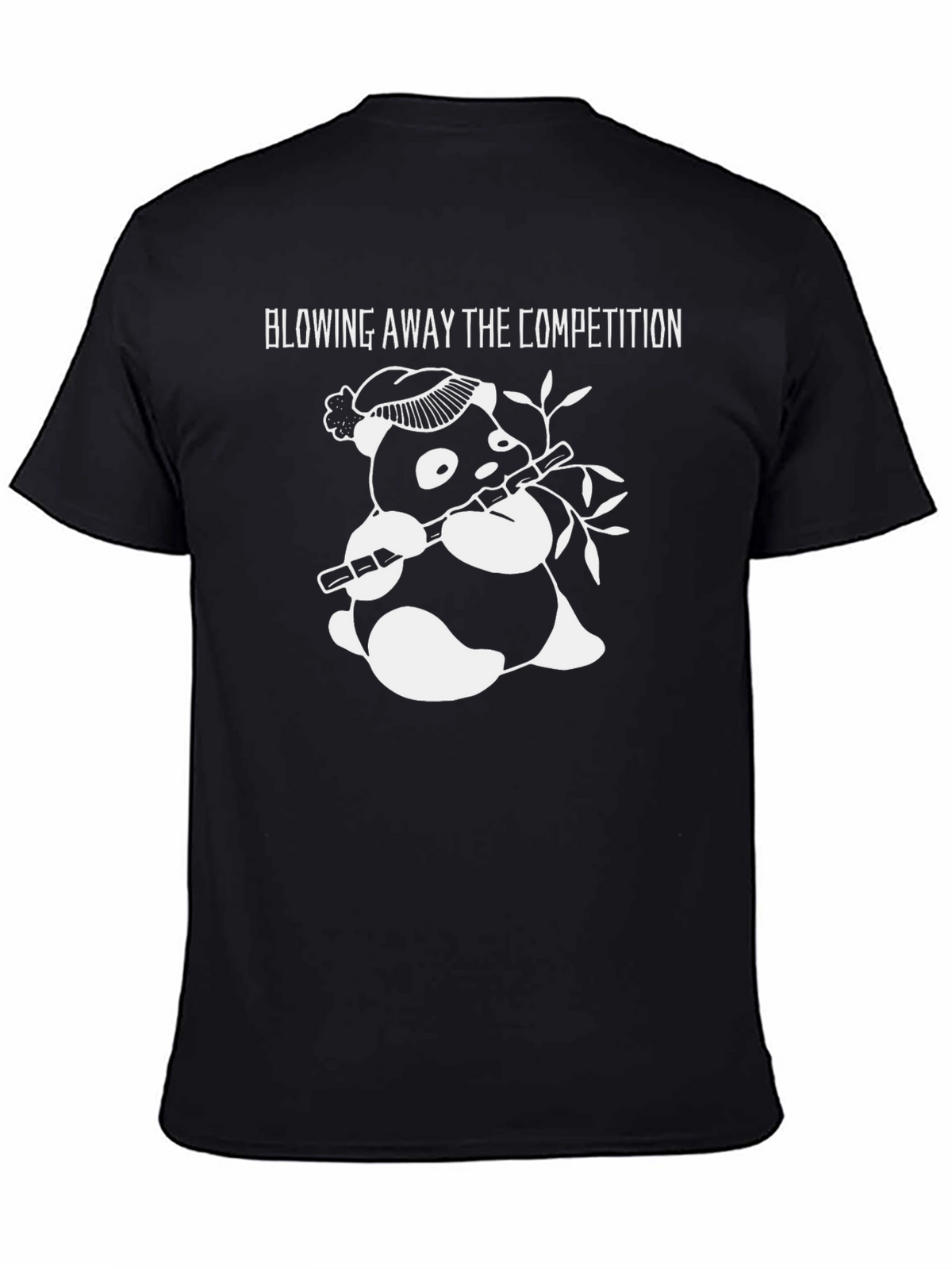 Panda Flute T-Shirt - Blowing Away the Competition Graphic Tee