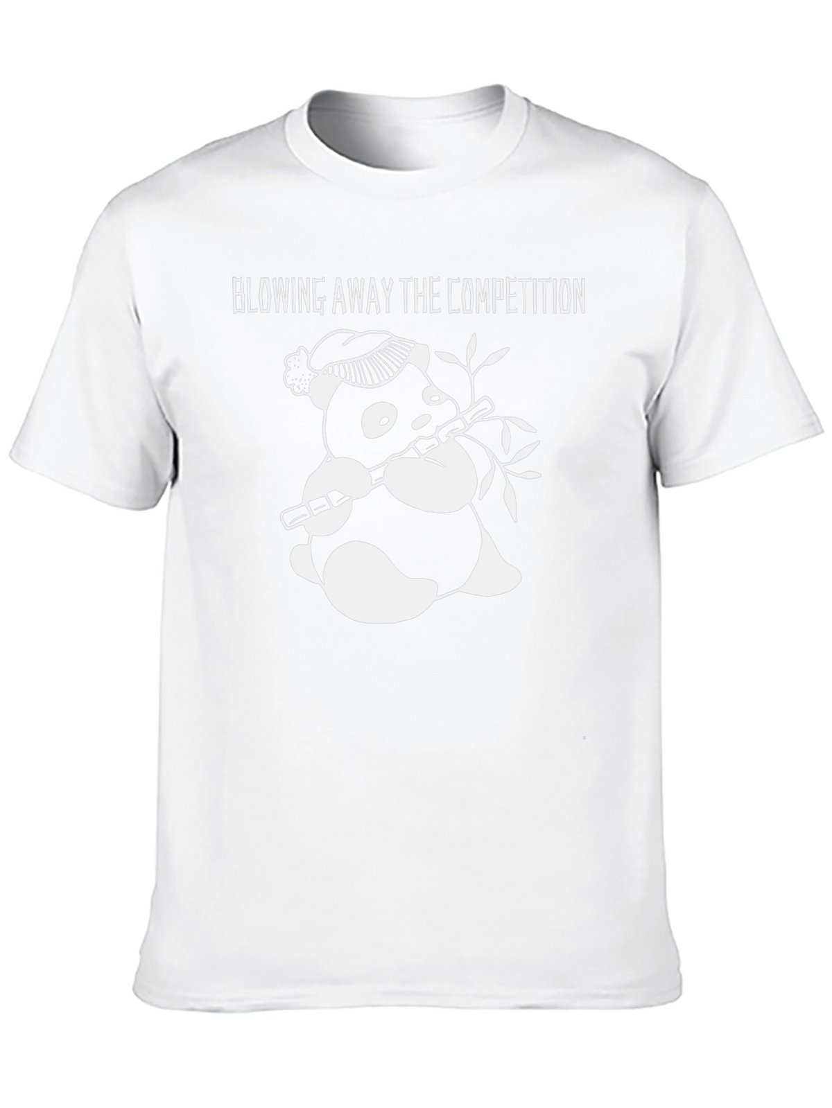 Panda Flute T-Shirt - Blowing Away the Competition Graphic Tee