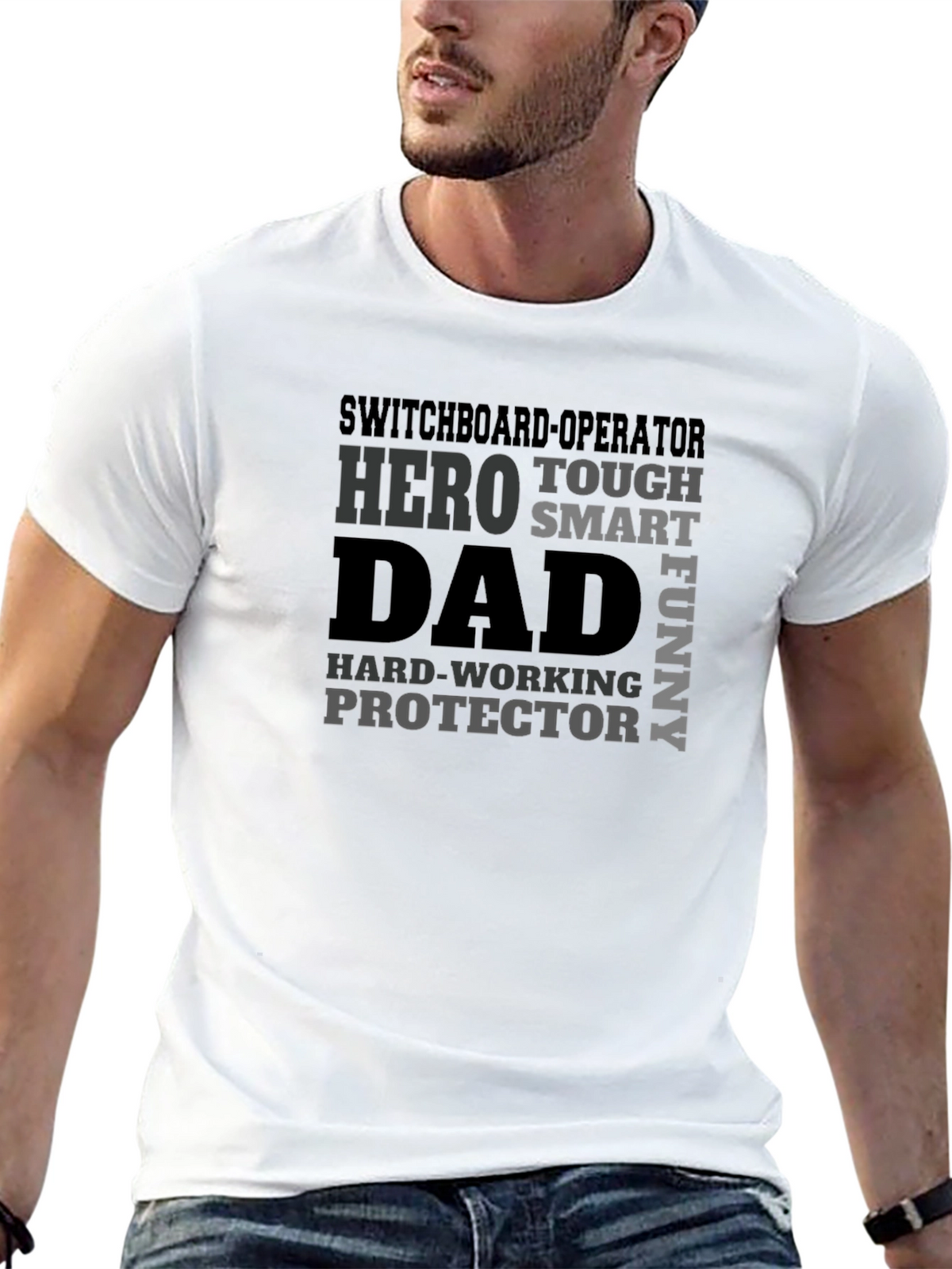 Switchboard Operator Dad T-Shirt - Hero Protector Funny
