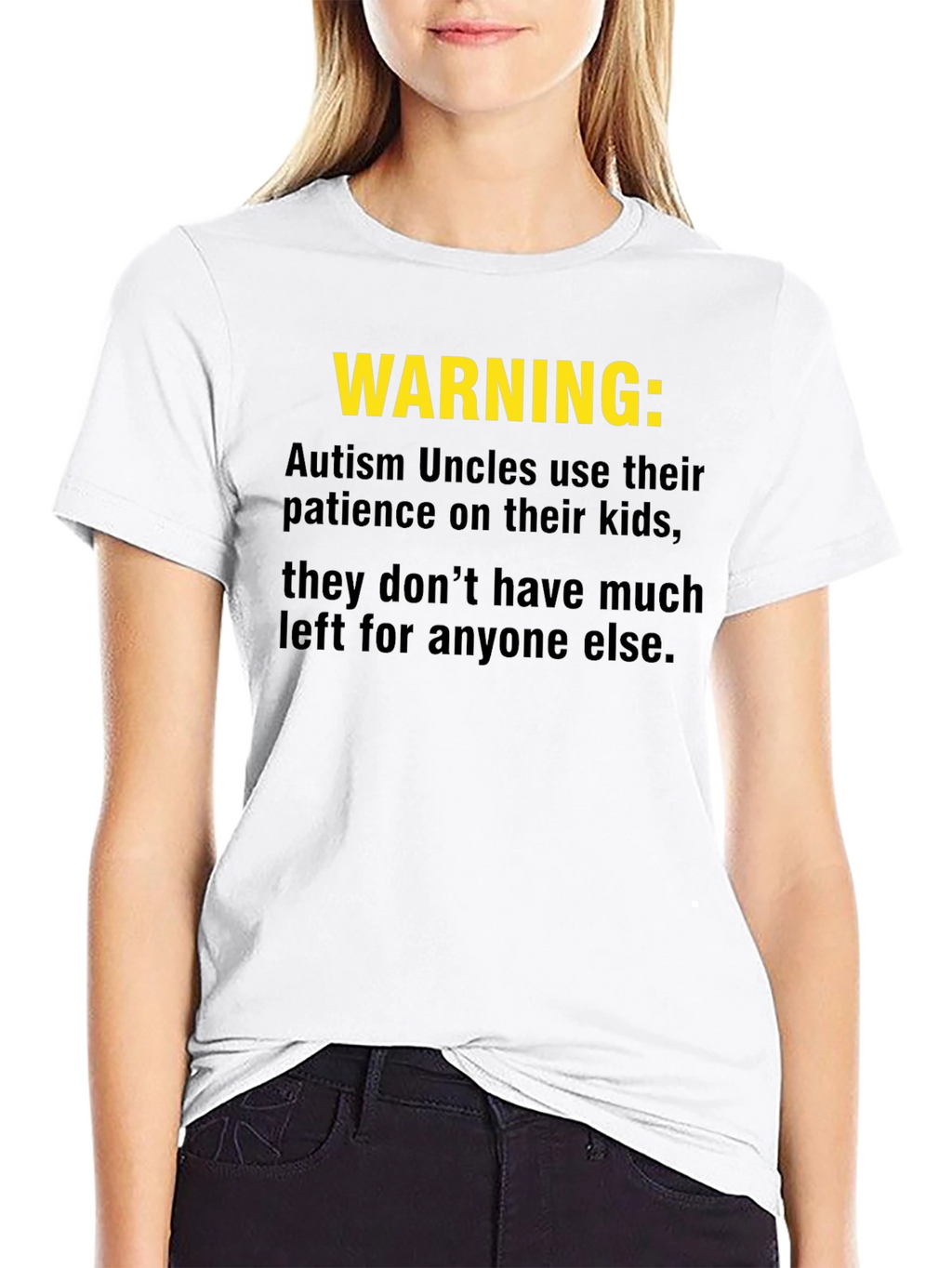 Warning: Autism Uncles Graphic T-Shirt