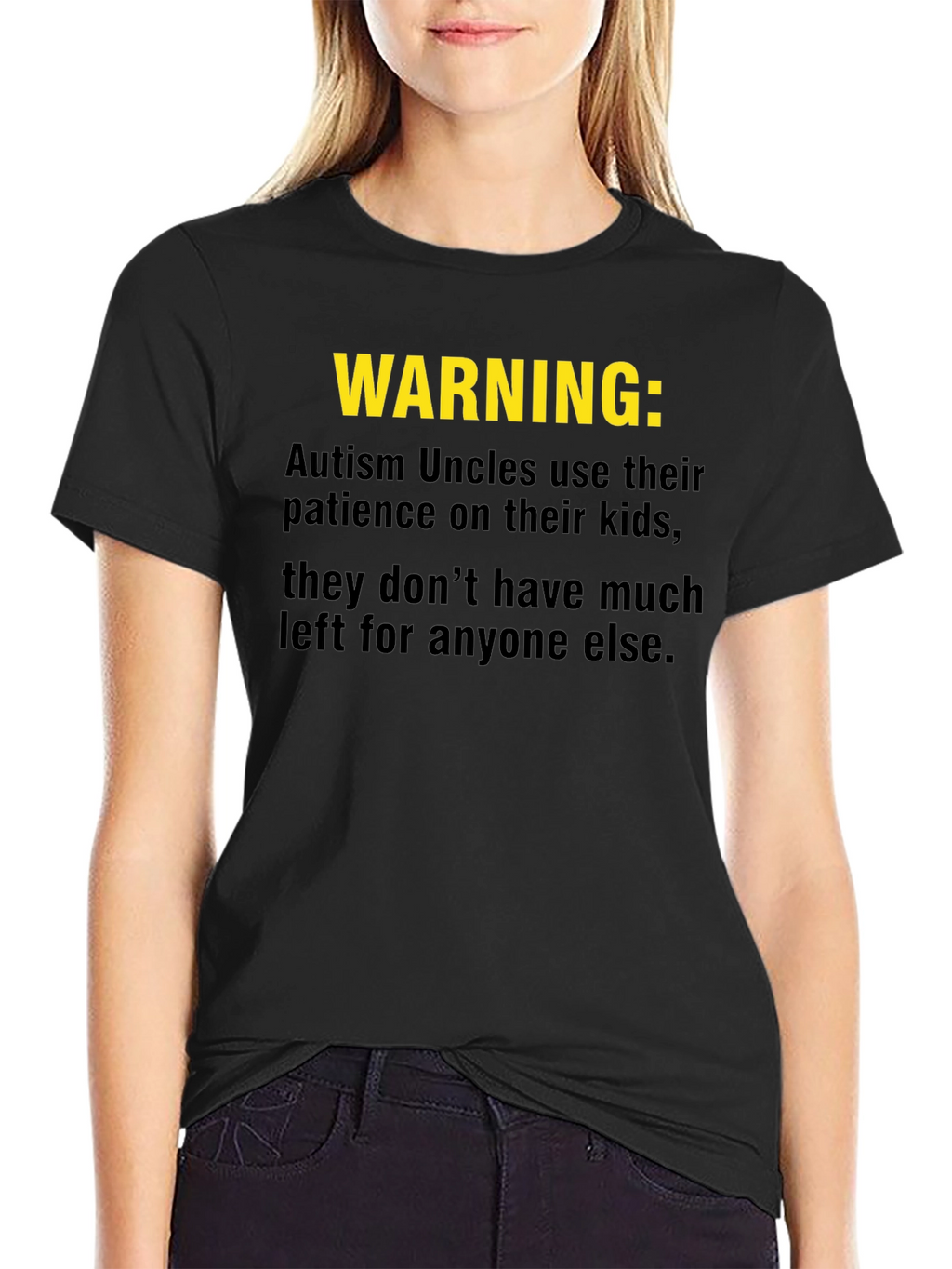 Warning: Autism Uncles Graphic T-Shirt