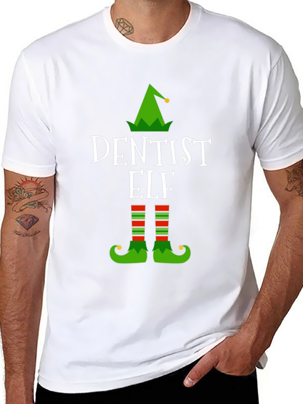 Dentist Elf Christmas T-Shirt