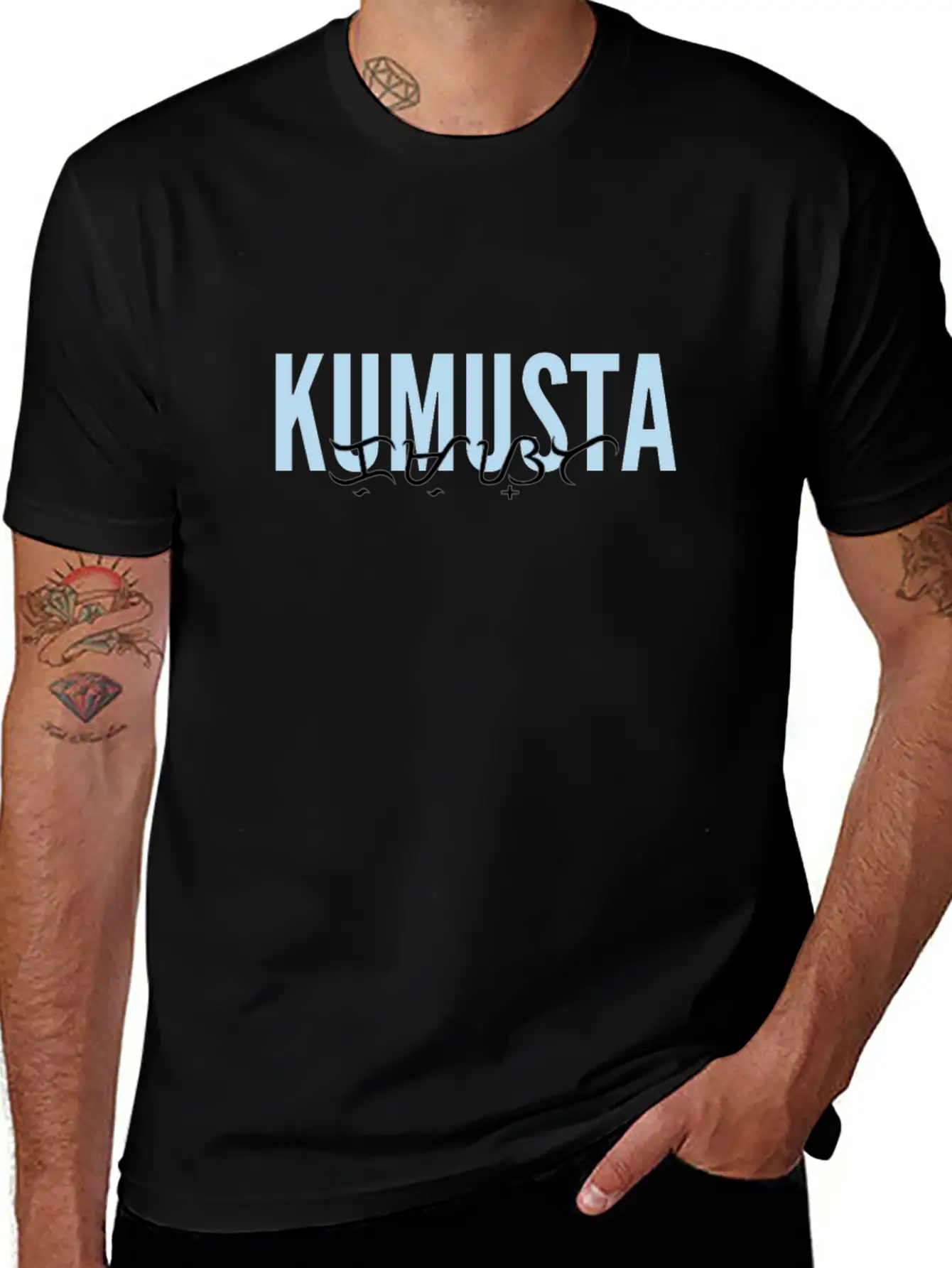 Kumusta Baybayin Relaxed Everyday Tee – Lightweight And Durable Cotton