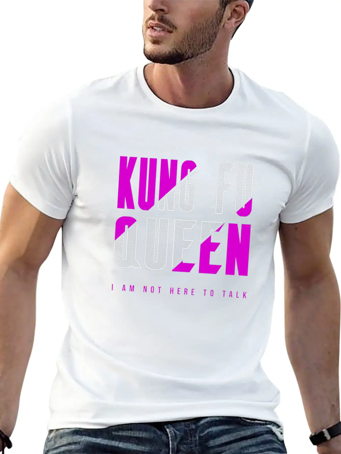 Kung Fu Queen Classic Cotton Tee – Unisex Comfort For Any Season