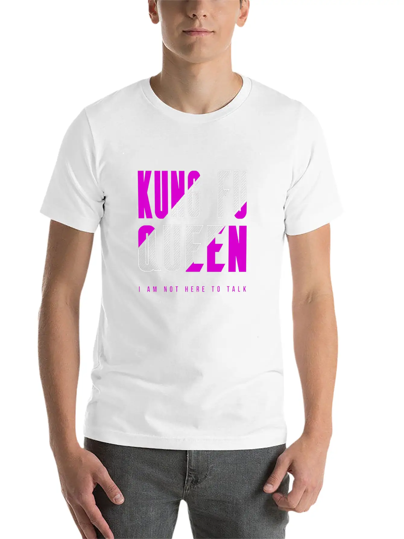 Kung Fu Queen Classic Cotton Tee – Unisex Comfort For Any Season
