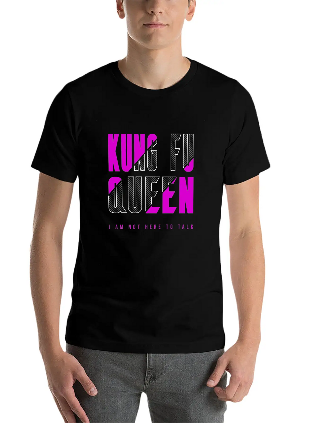 Kung Fu Queen Classic Cotton Tee – Unisex Comfort For Any Season