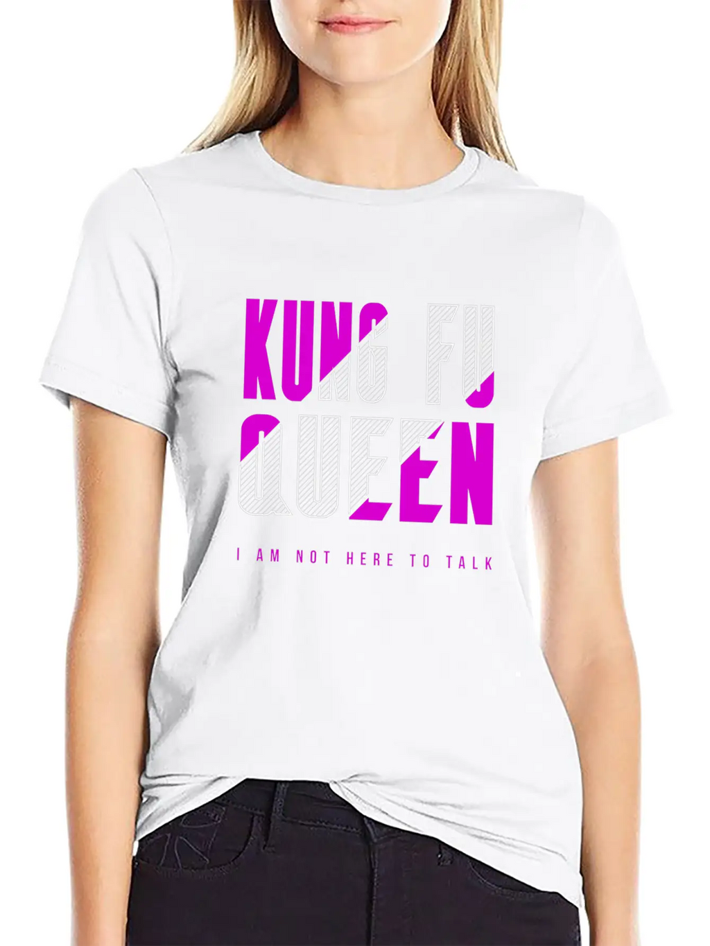 Kung Fu Queen Classic Cotton Tee – Unisex Comfort For Any Season