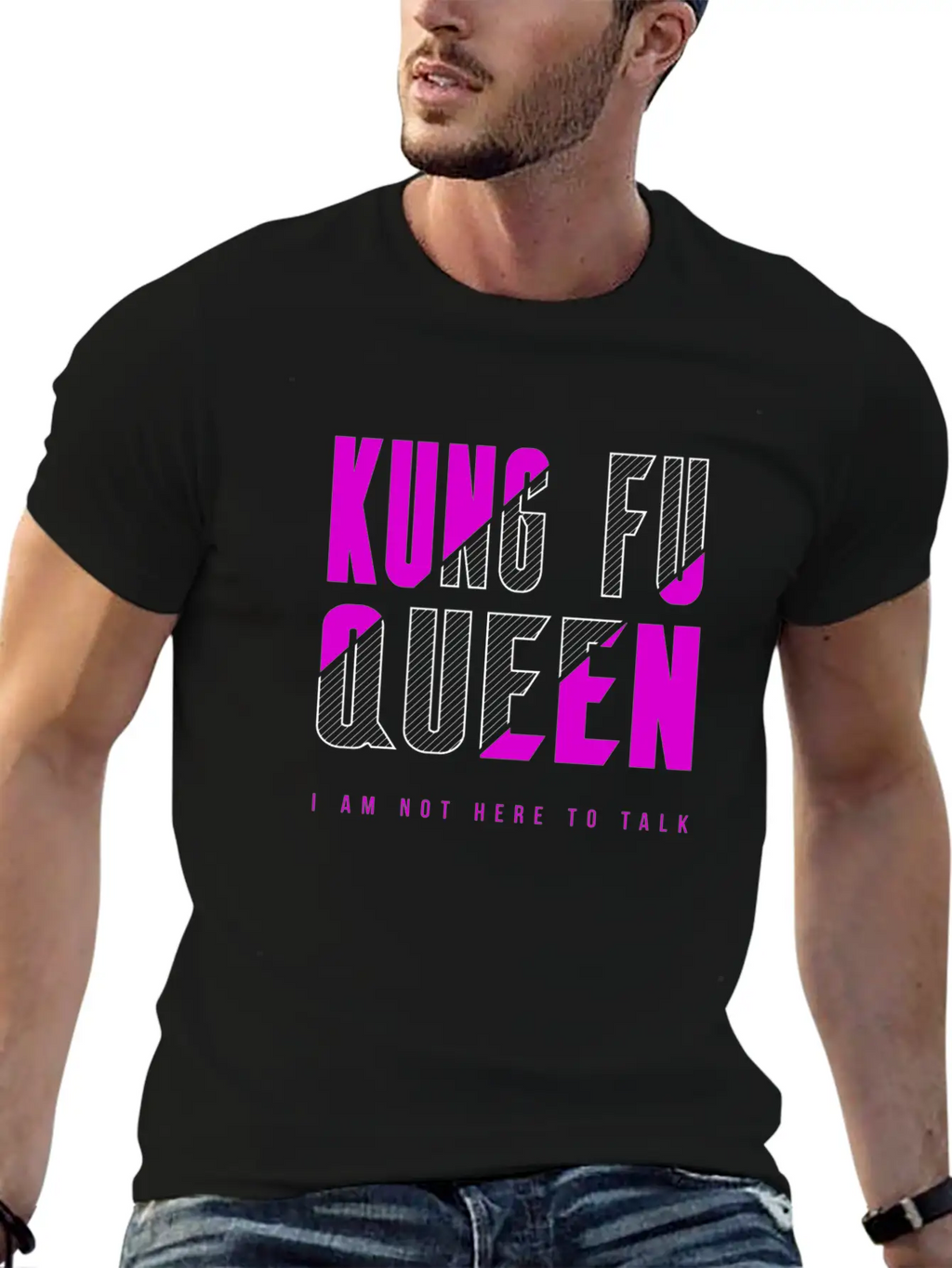 Kung Fu Queen Classic Cotton Tee – Unisex Comfort For Any Season