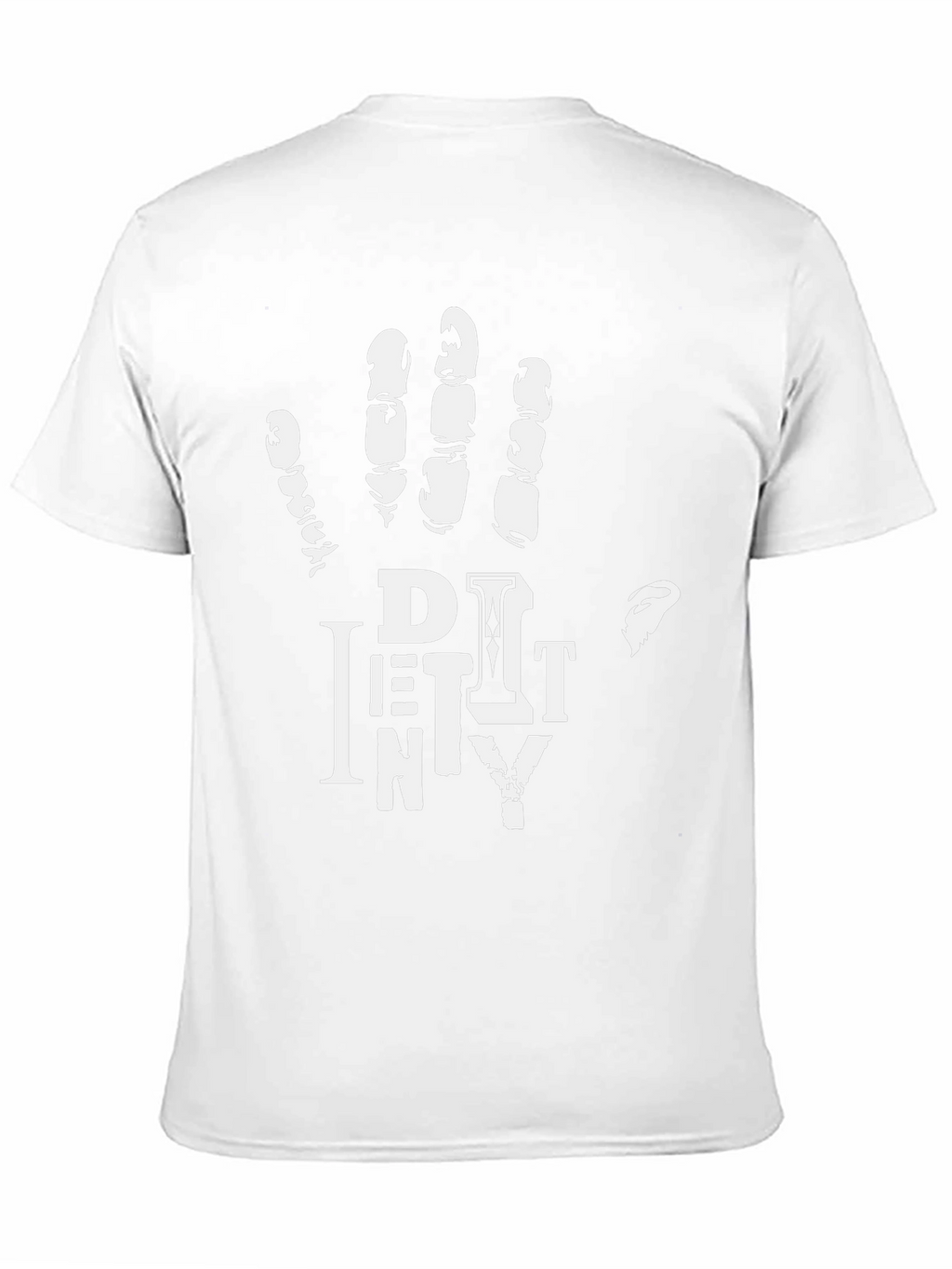Dirty Hand Mens Graphic Print Crew Neck T-Shirt