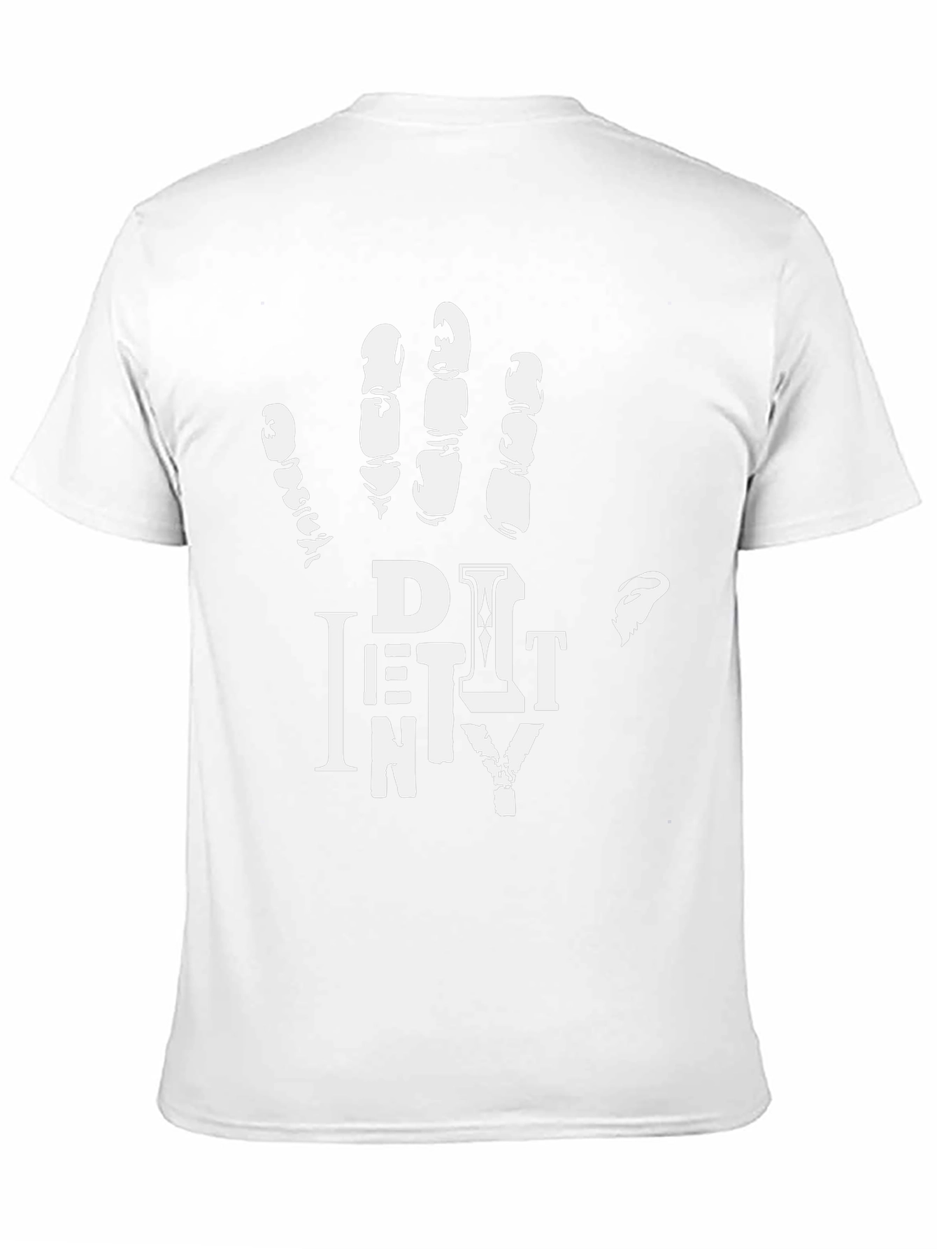 Dirty Hand Mens Graphic Print Crew Neck T-Shirt