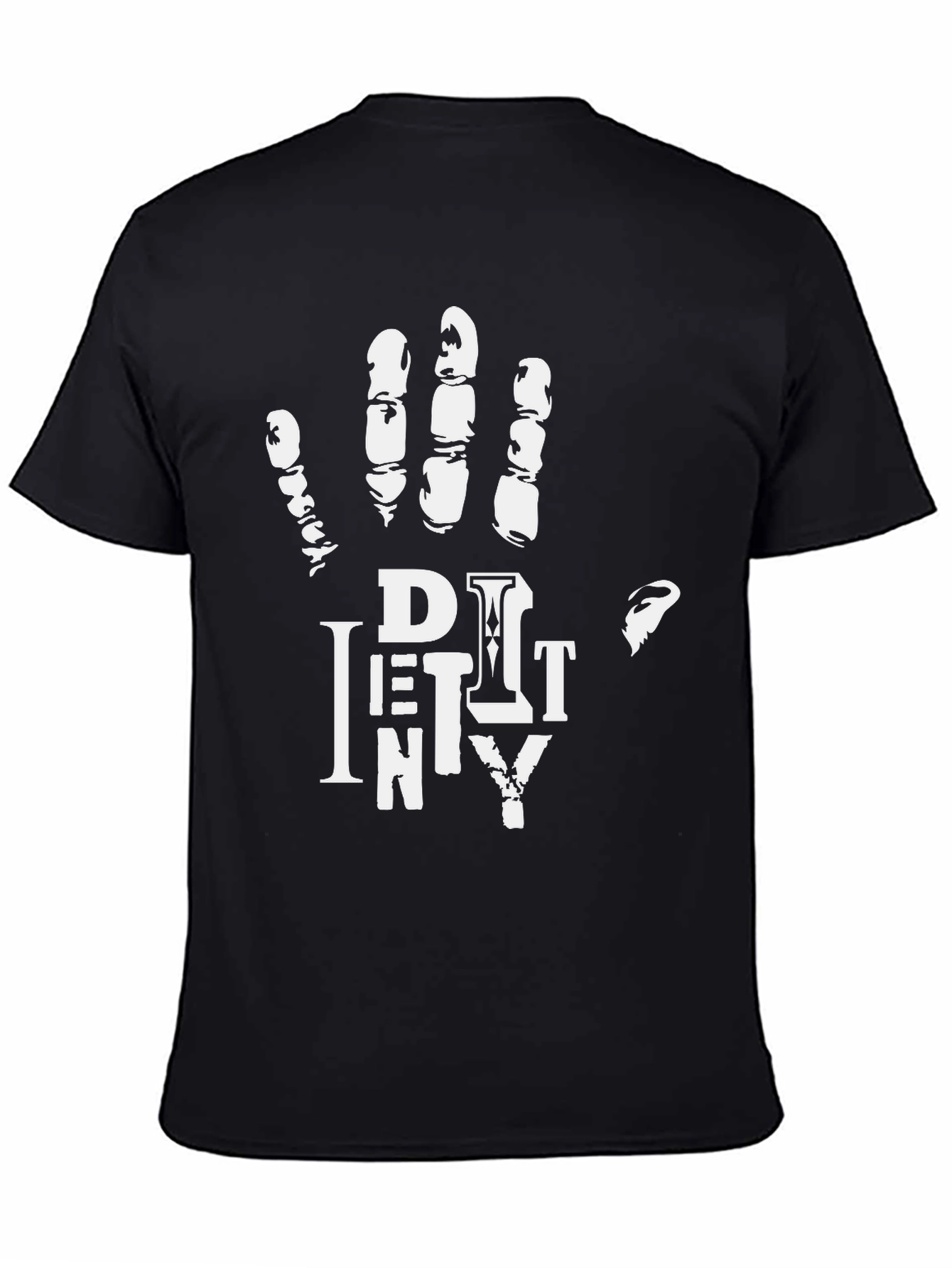 Dirty Hand Mens Graphic Print Crew Neck T-Shirt