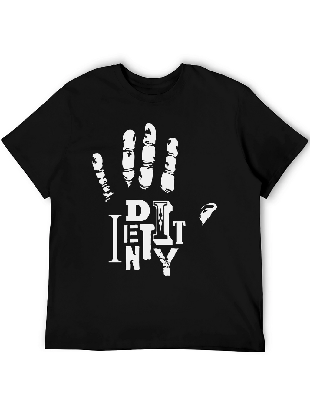 Dirty Hand Mens Graphic Print Crew Neck T-Shirt