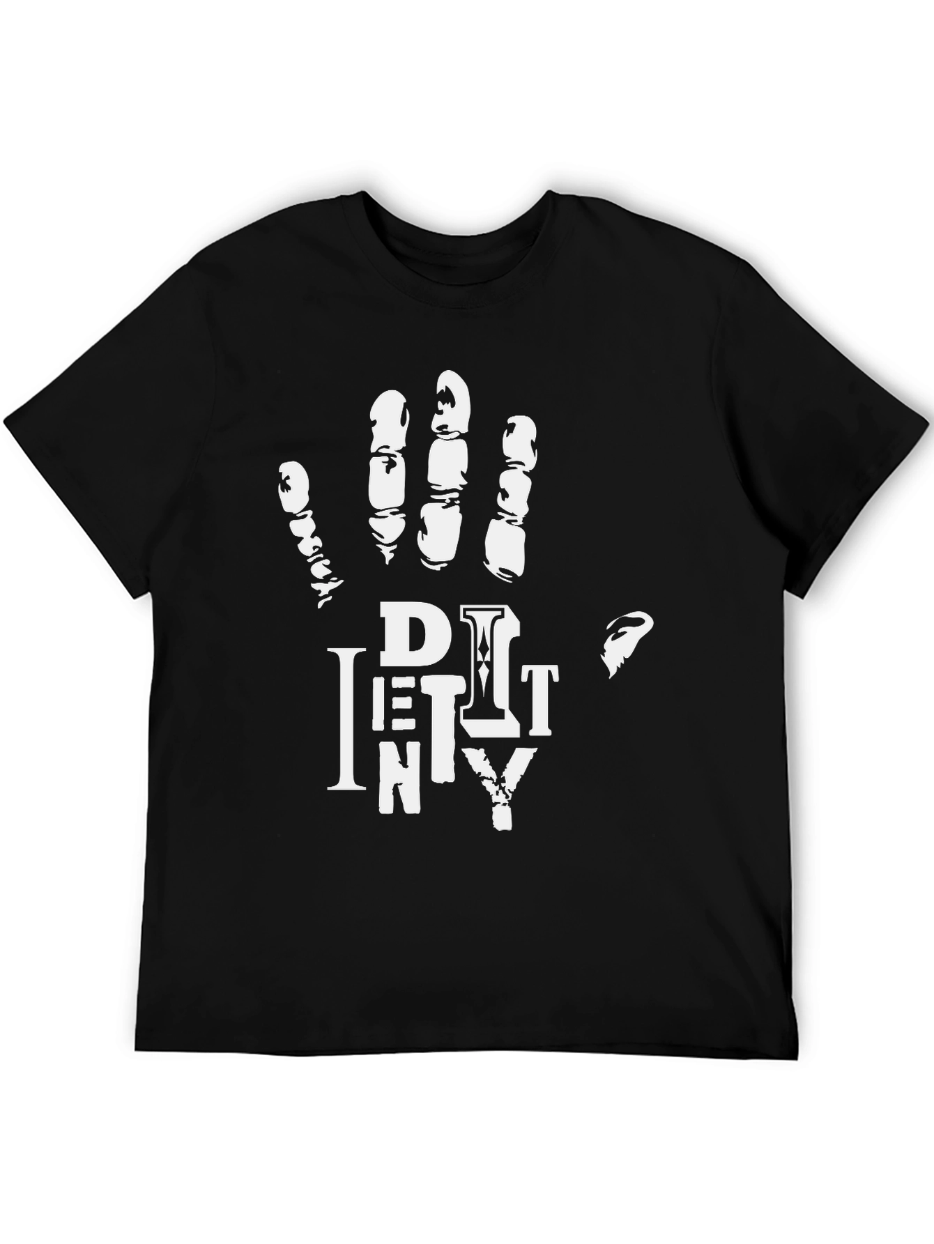 Dirty Hand Mens Graphic Print Crew Neck T-Shirt