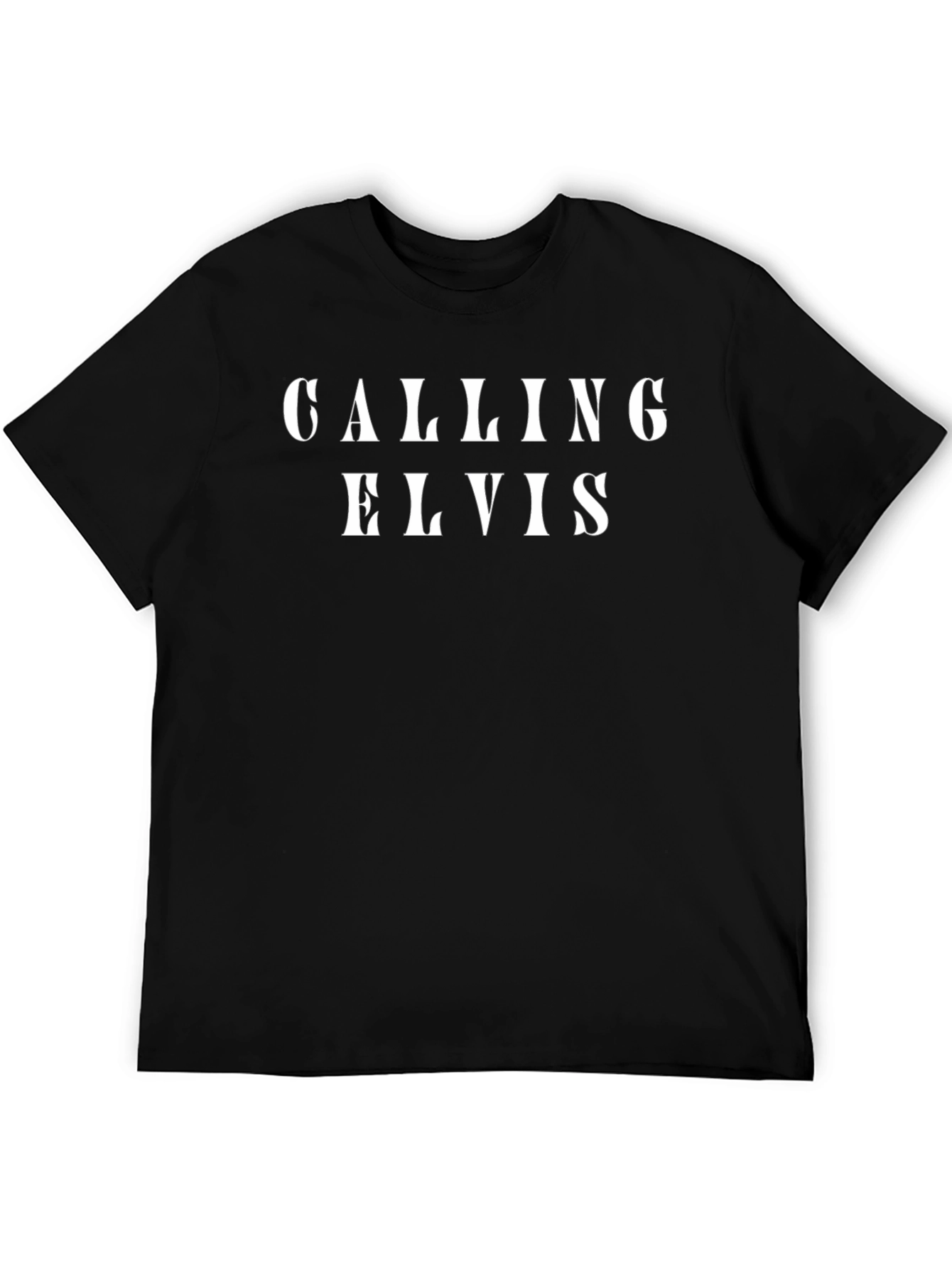 Calling Elvis Graphic T-Shirt - Classic Rock Fan Tee