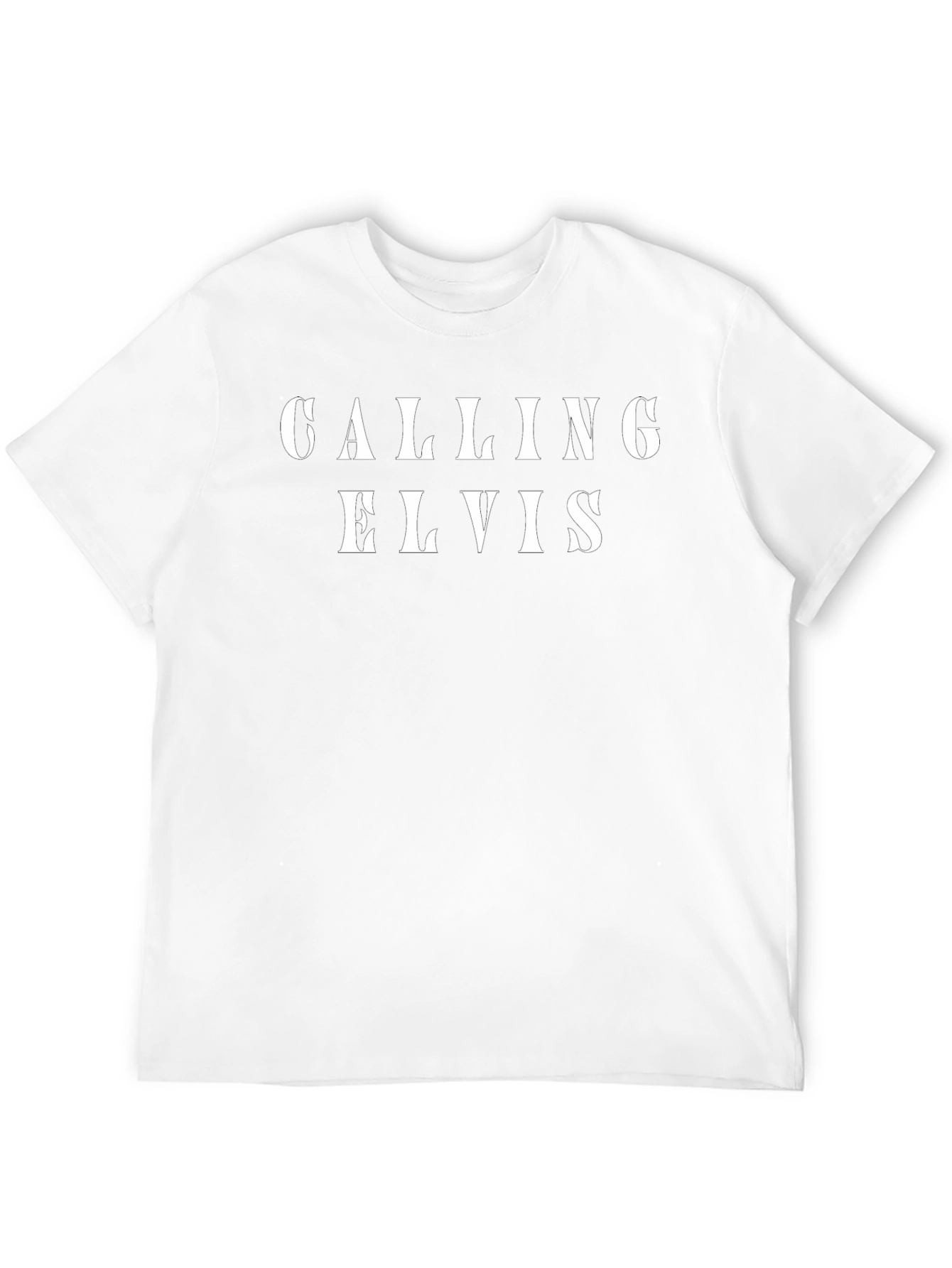 Calling Elvis Graphic T-Shirt - Classic Rock Fan Tee