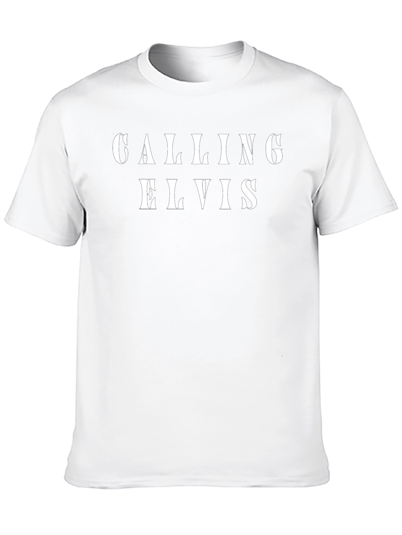Calling Elvis Graphic T-Shirt - Classic Rock Fan Tee