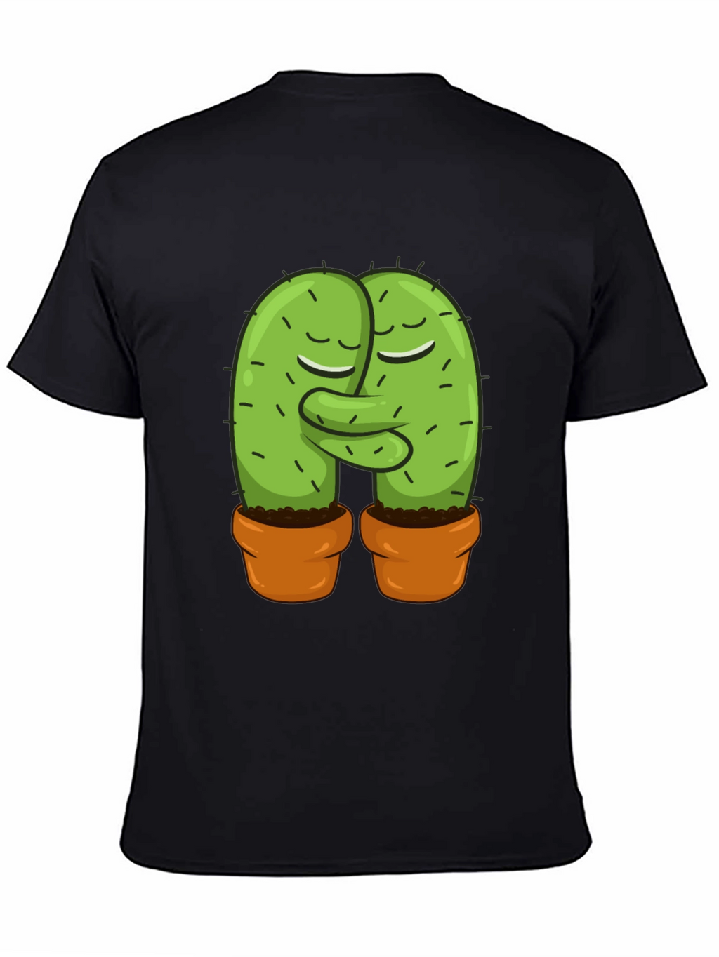Cactus Love Graphic Tee - Hugging Cacti Design