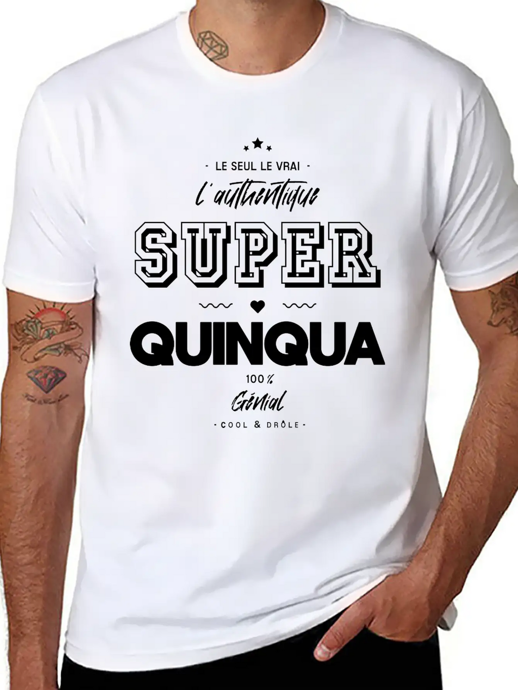 L Authentique Super Quinqua Génial Essential Cotton Tee For Daily Outfits – Unisex Style