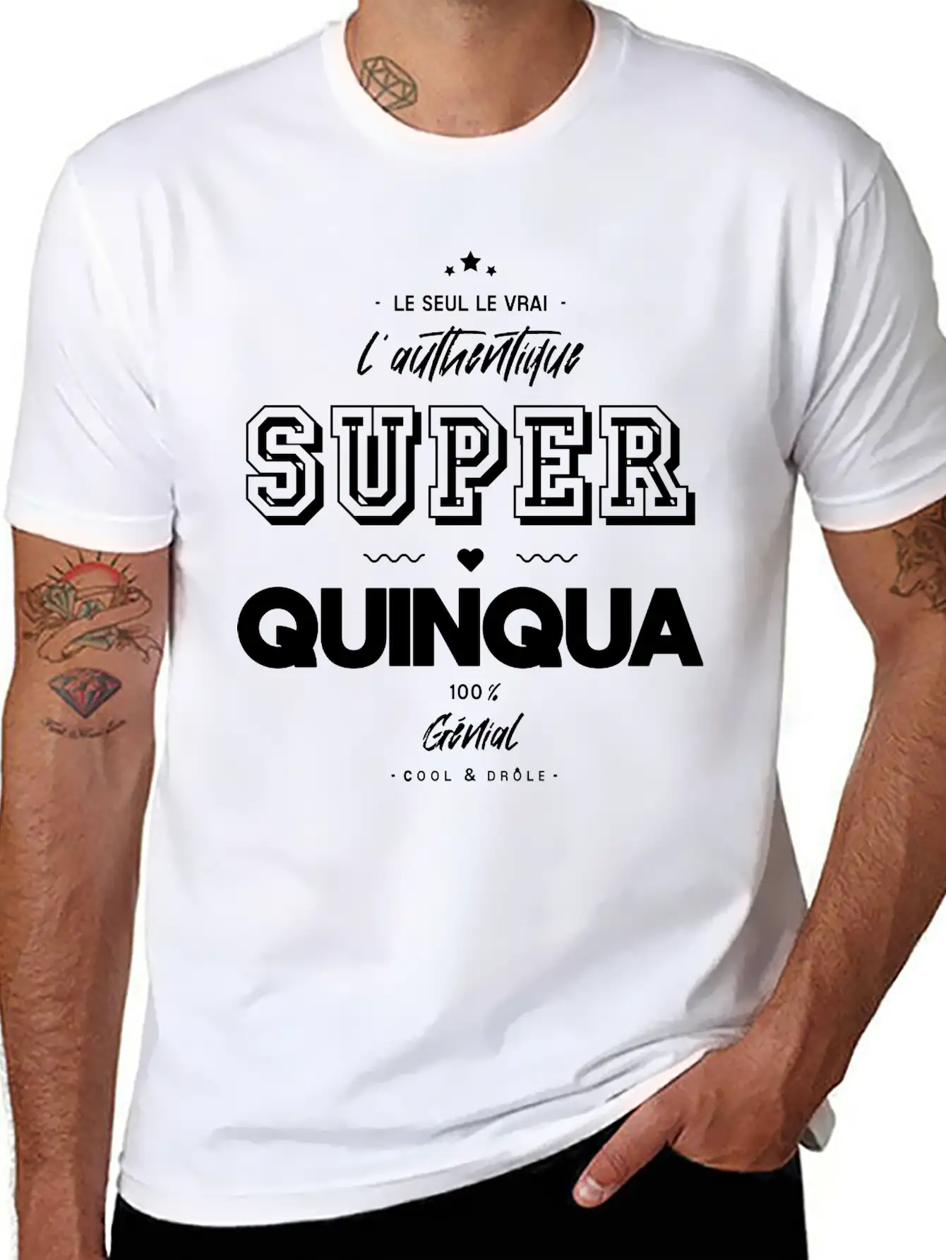 L Authentique Super Quinqua Génial Essential Cotton Tee For Daily Outfits – Unisex Style