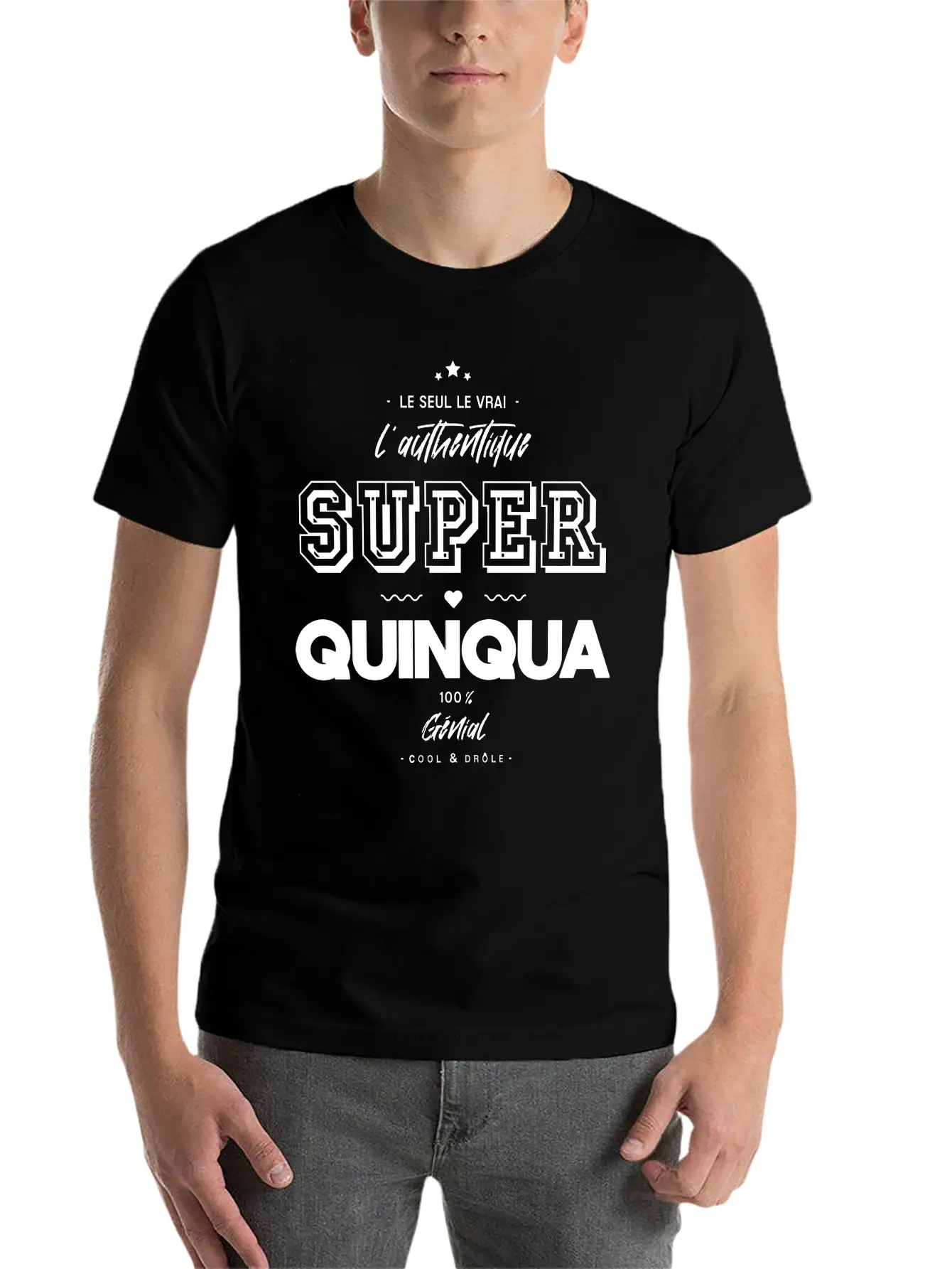 L Authentique Super Quinqua Génial Essential Cotton Tee For Daily Outfits – Unisex Style