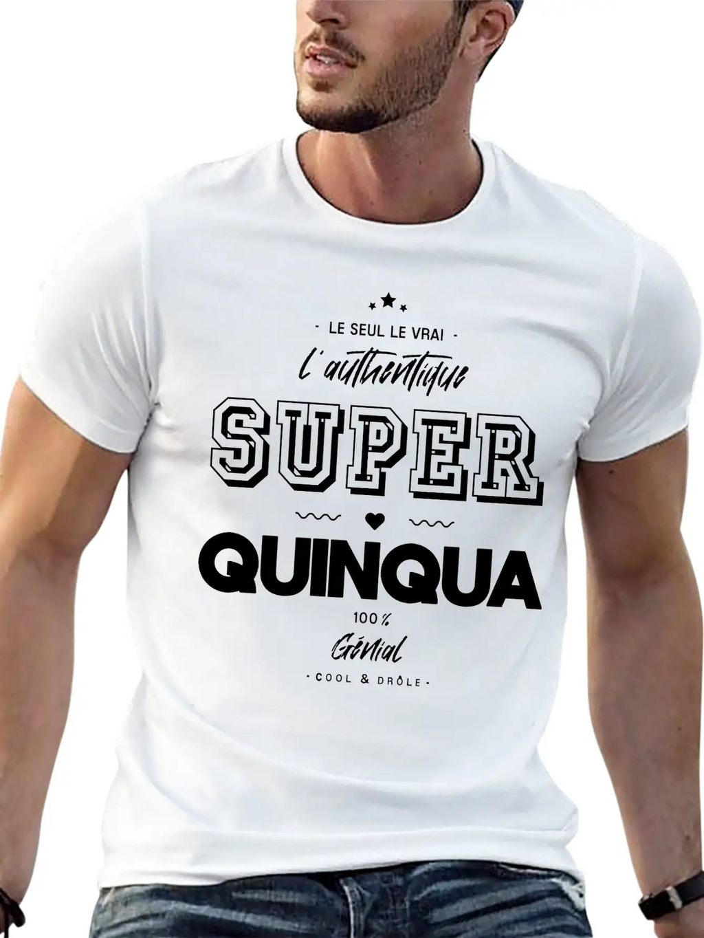 L Authentique Super Quinqua Génial Essential Cotton Tee For Daily Outfits – Unisex Style