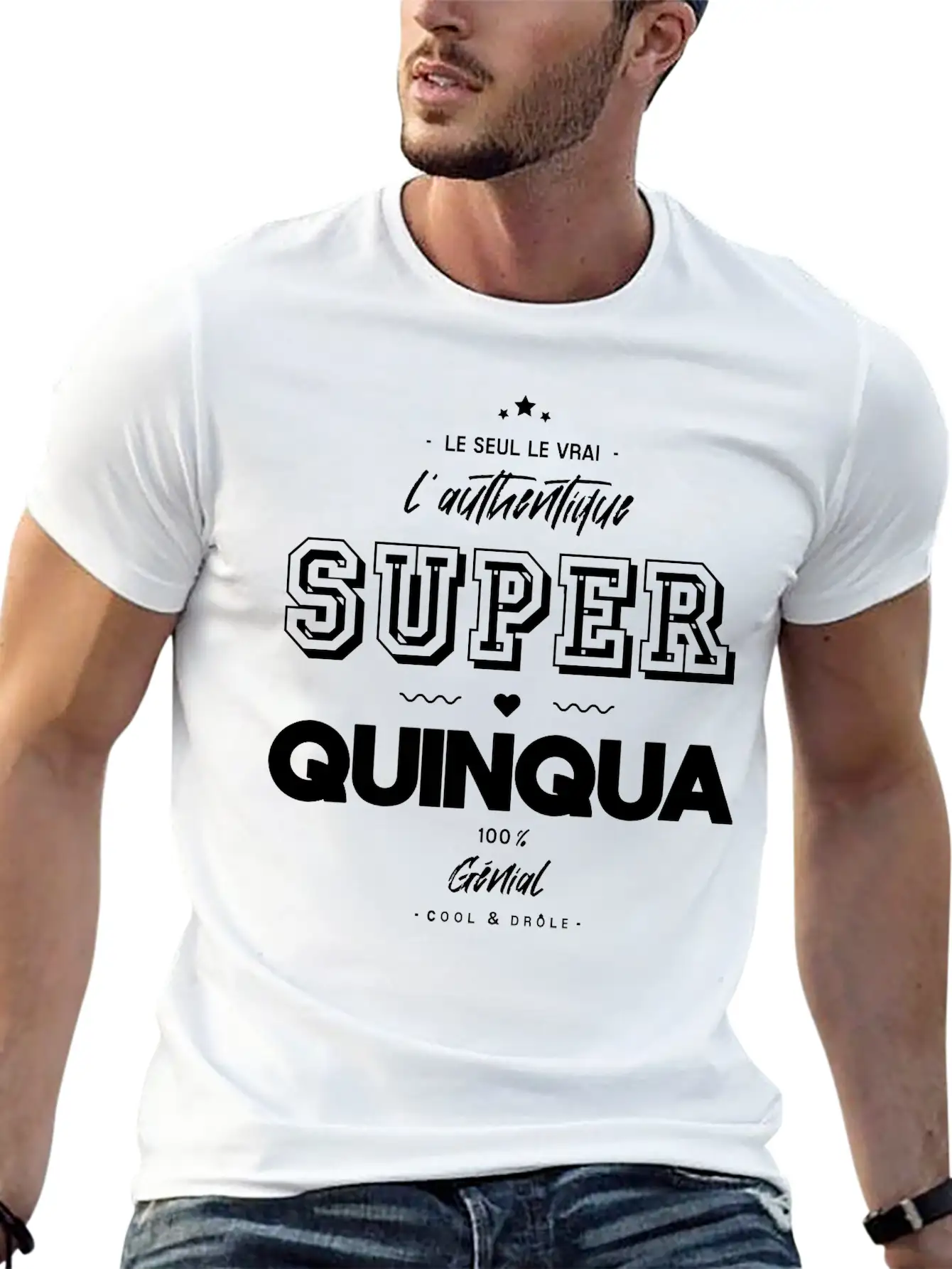 L Authentique Super Quinqua Génial Essential Cotton Tee For Daily Outfits – Unisex Style