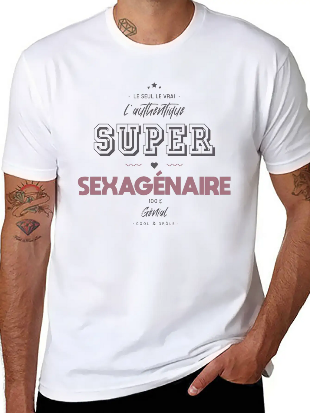 L Authentique Super Sexagénaire Timeless Short Sleeve Tee – Comfy And Minimalist Design
