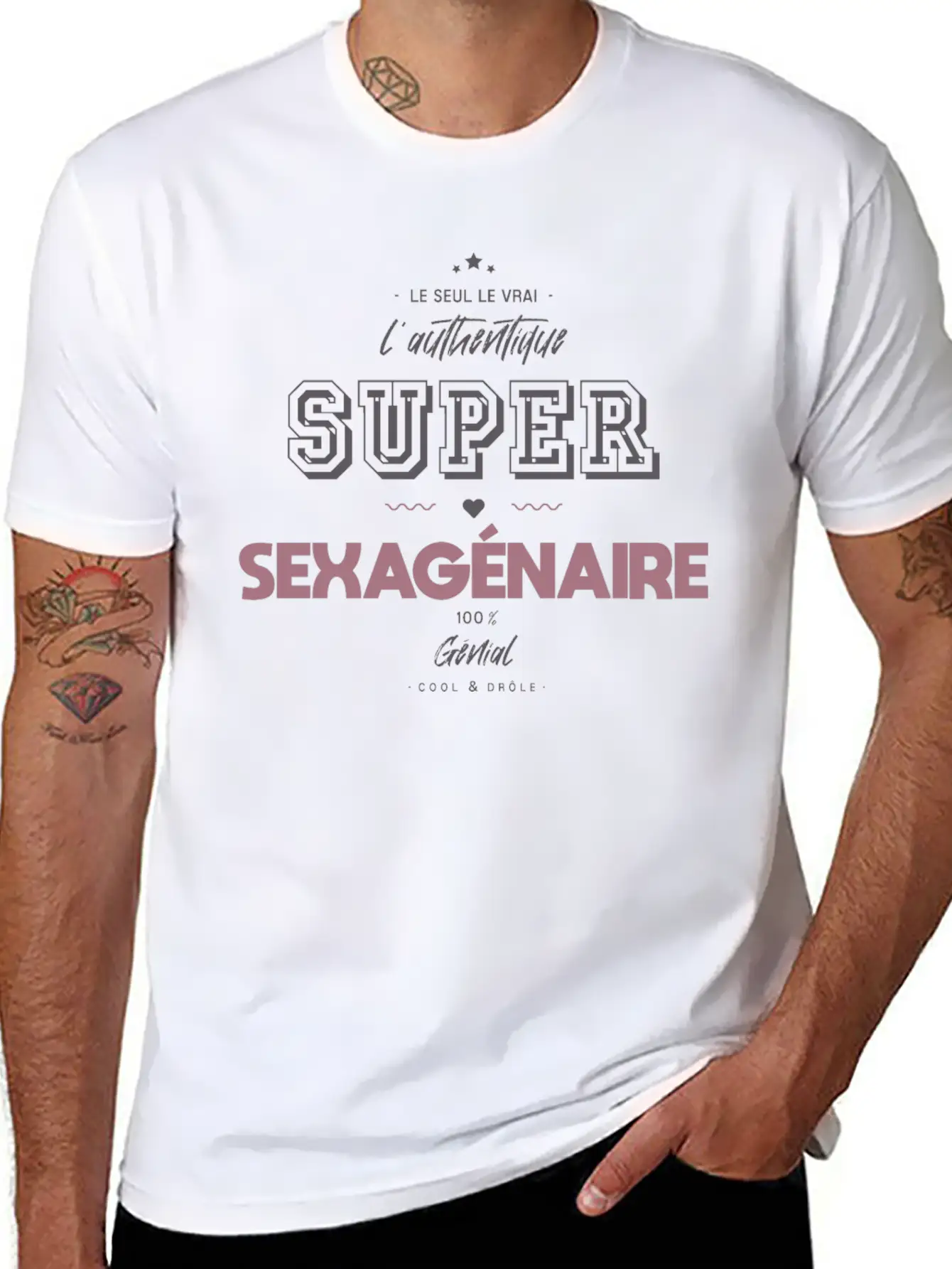 L Authentique Super Sexagénaire Timeless Short Sleeve Tee – Comfy And Minimalist Design