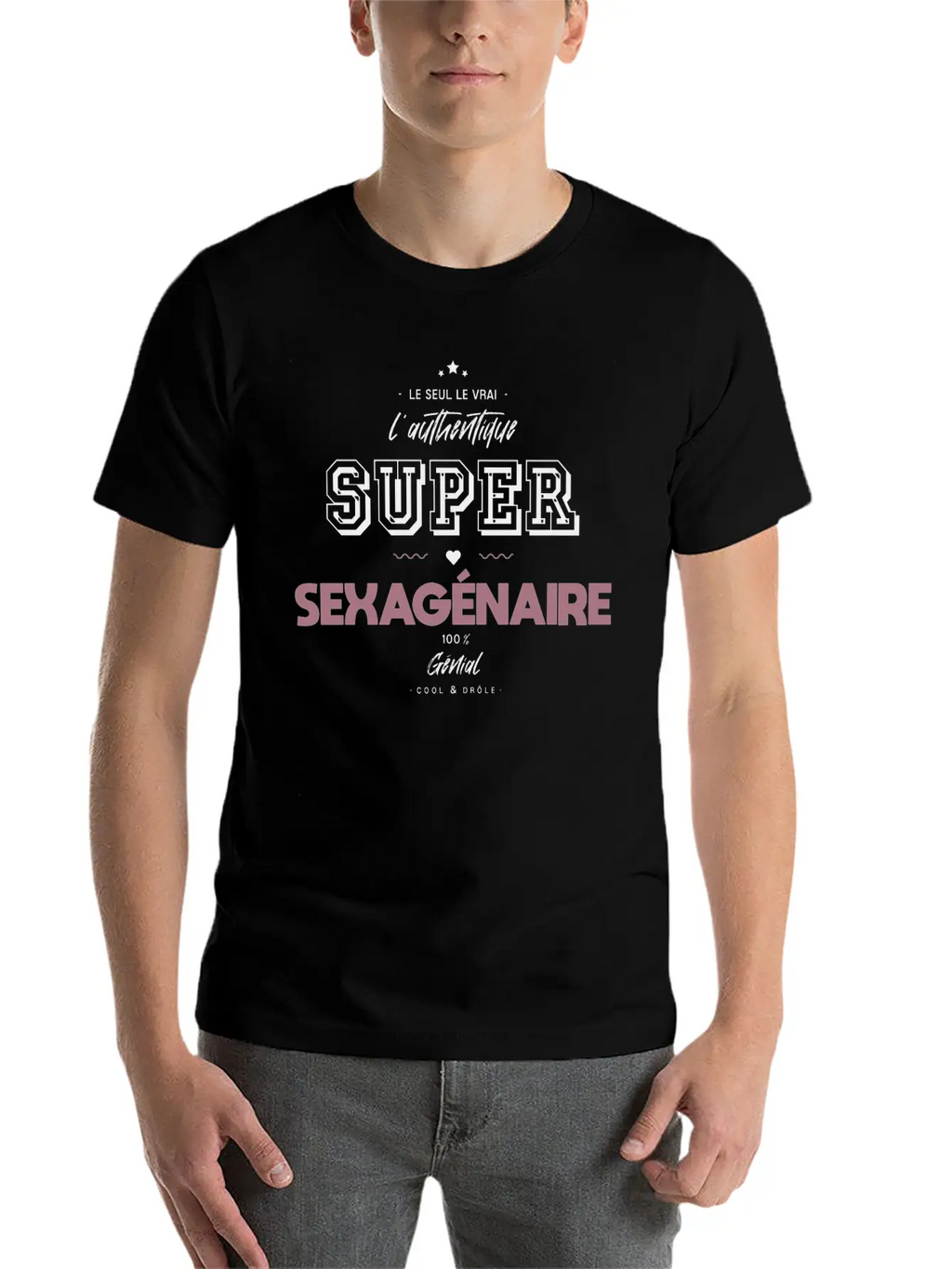 L Authentique Super Sexagénaire Timeless Short Sleeve Tee – Comfy And Minimalist Design