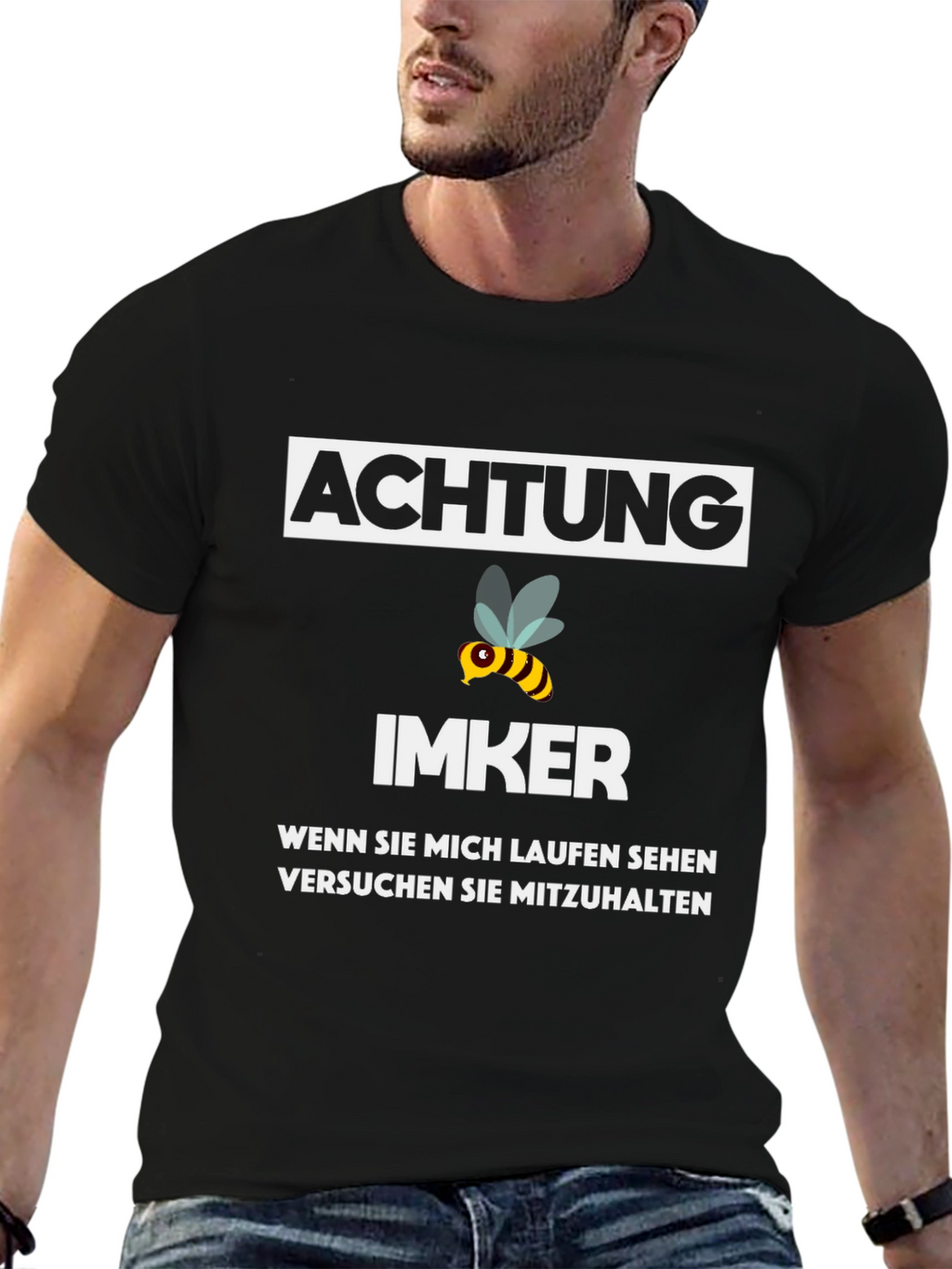 Achtung Imker Funny Beekeeper T-Shirt