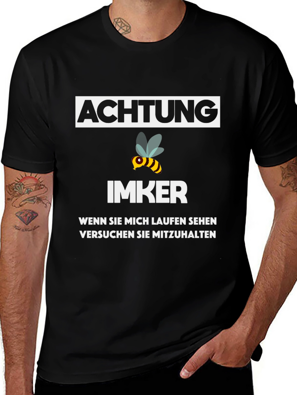 Achtung Imker Funny Beekeeper T-Shirt