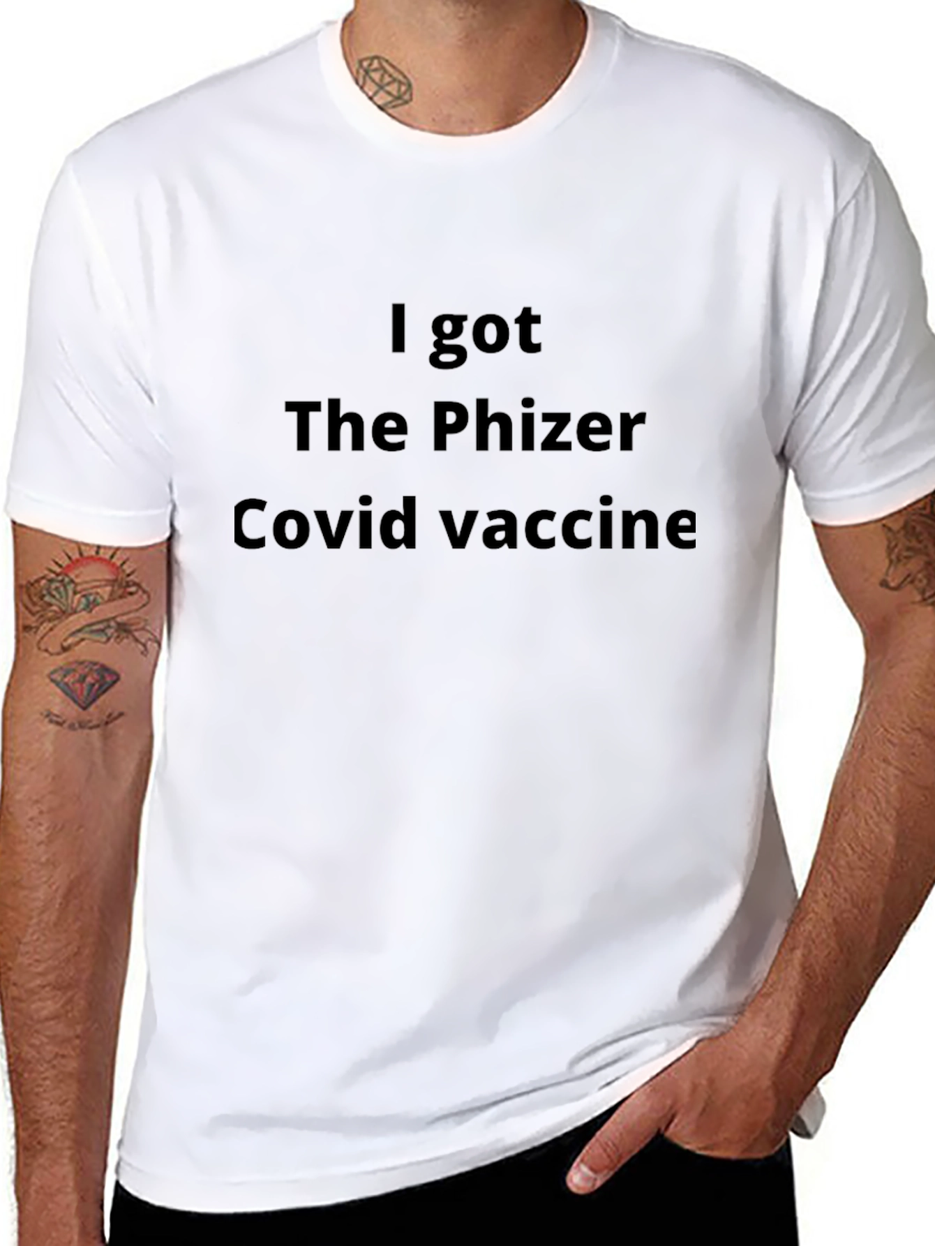I Got The Pfizer Vaccine Black T-Shirt