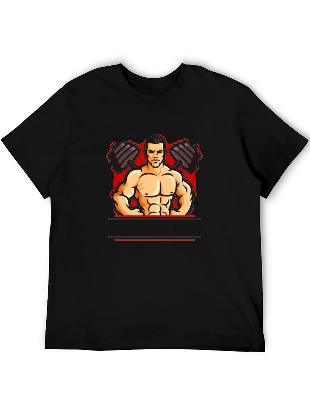 Muscle Man Graphic Tee - Black T-Shirt