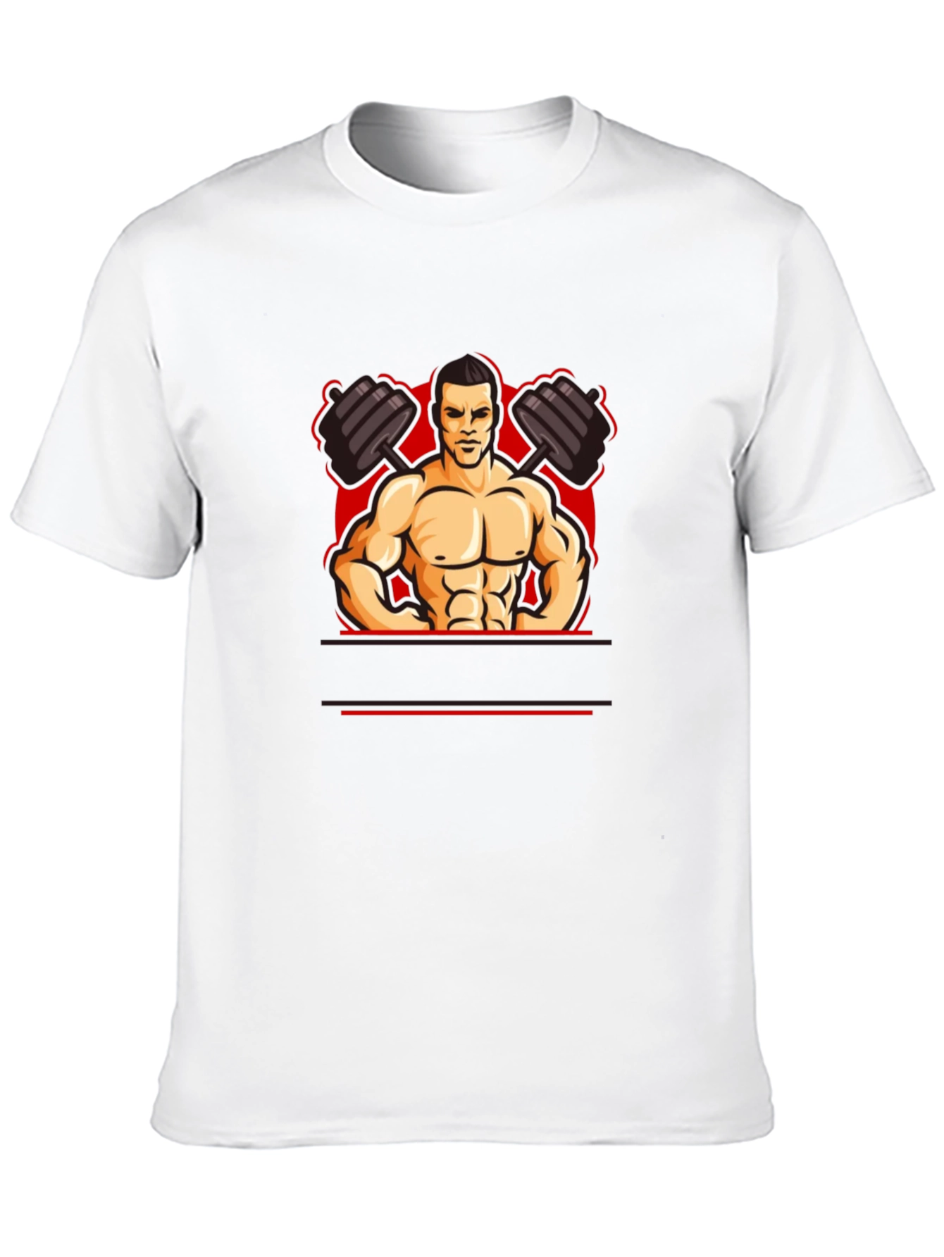 Muscle Man Graphic Tee - Black T-Shirt