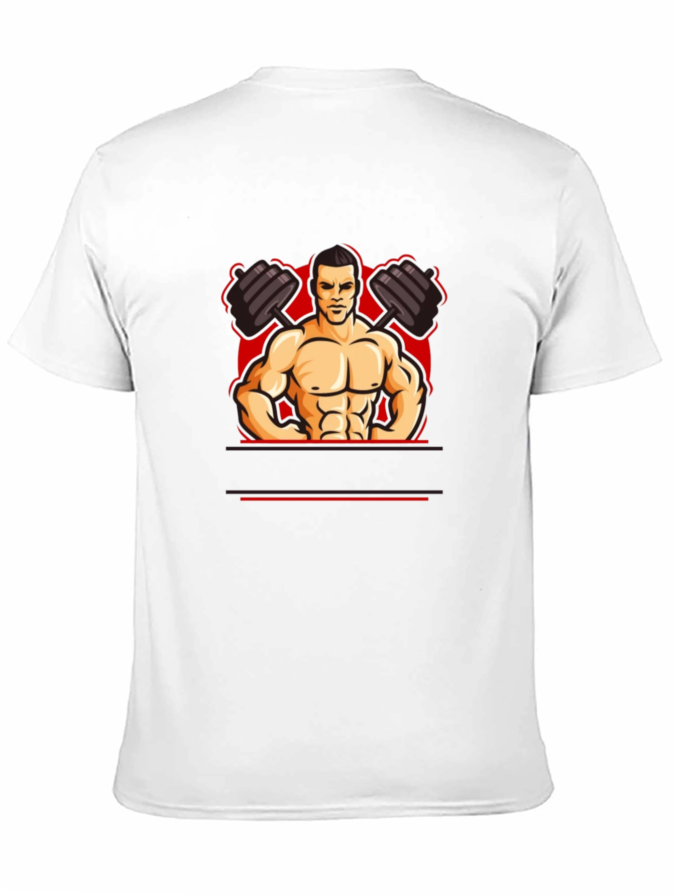 Muscle Man Graphic Tee - Black T-Shirt