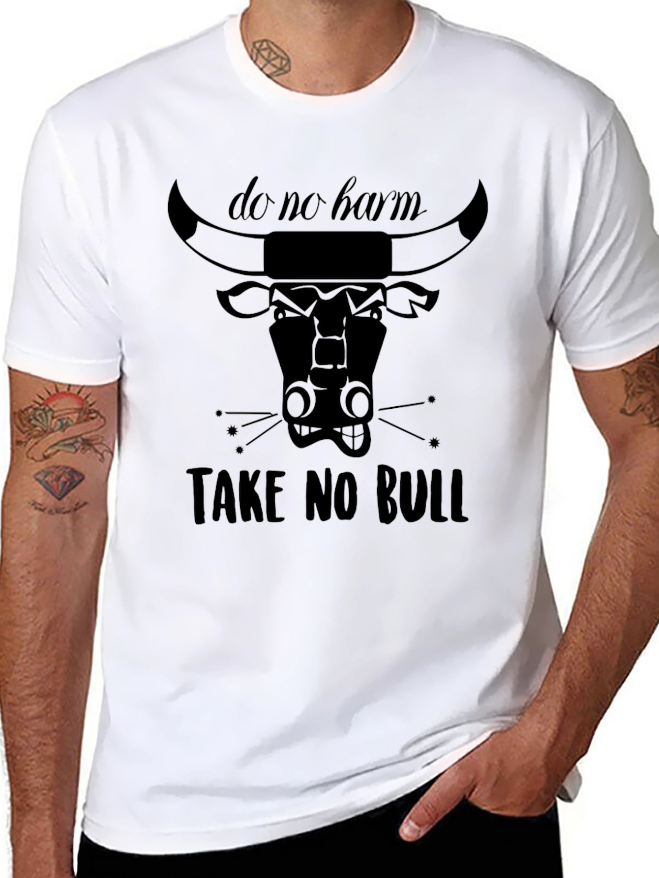 Do No Harm Take No Bull Graphic T-Shirt