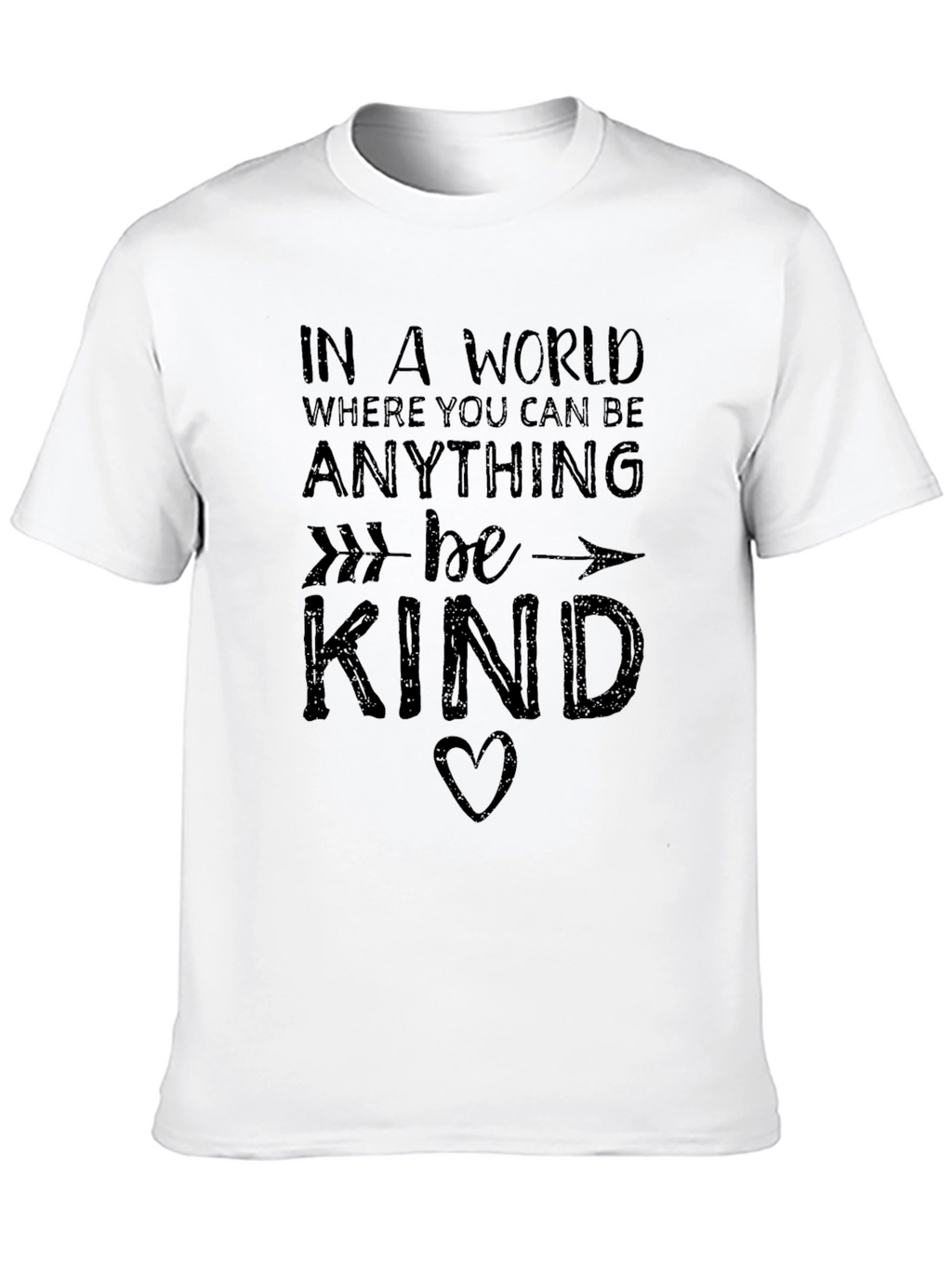 Be Kind Graphic Tee - Black Cotton T-Shirt