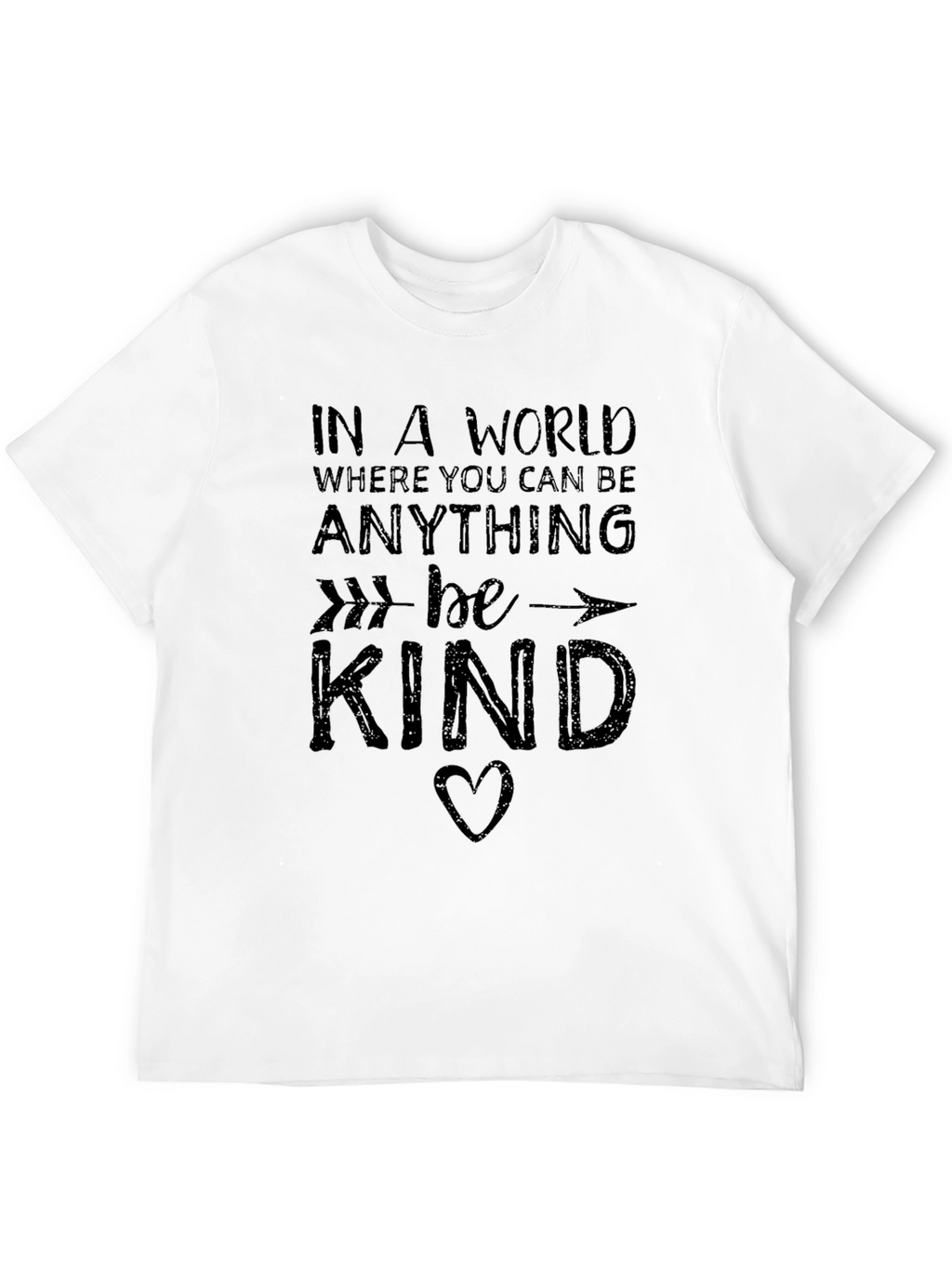 Be Kind Graphic Tee - Black Cotton T-Shirt