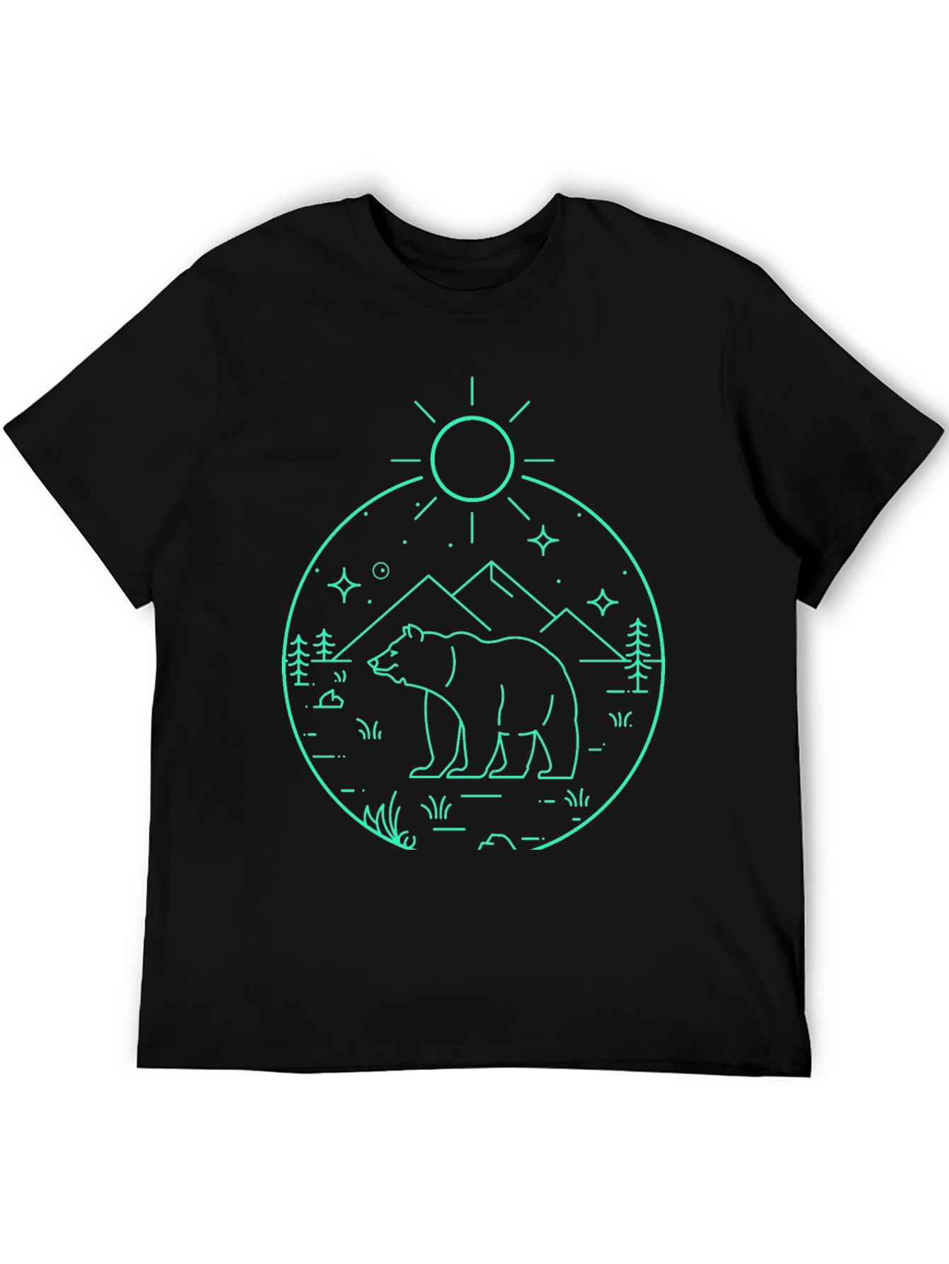 Bear Mountain Outline Graphic T-Shirt