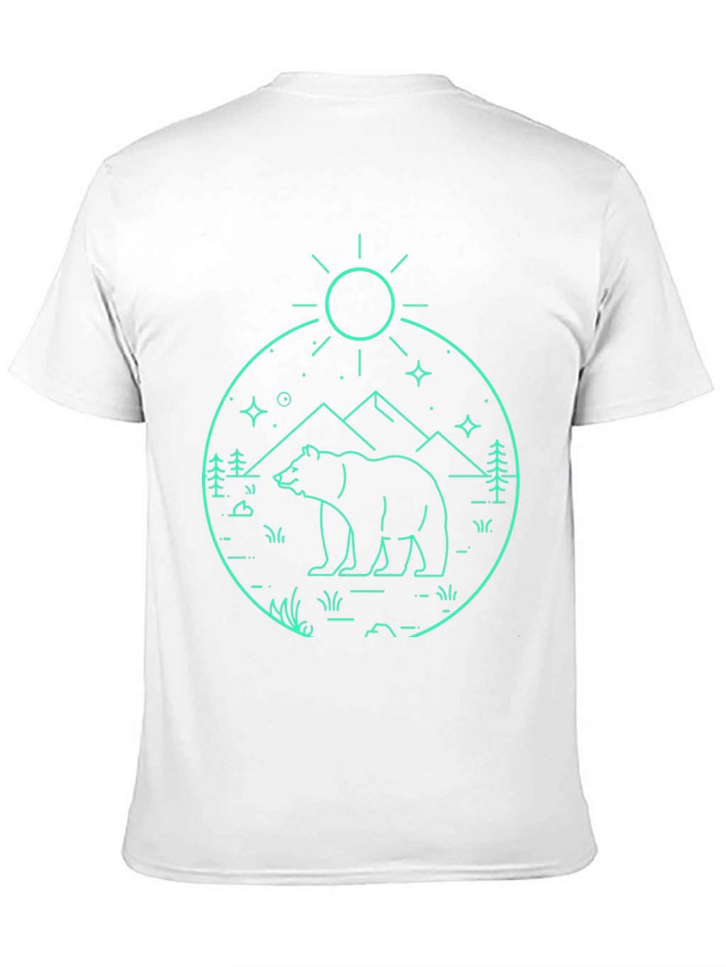 Bear Mountain Outline Graphic T-Shirt